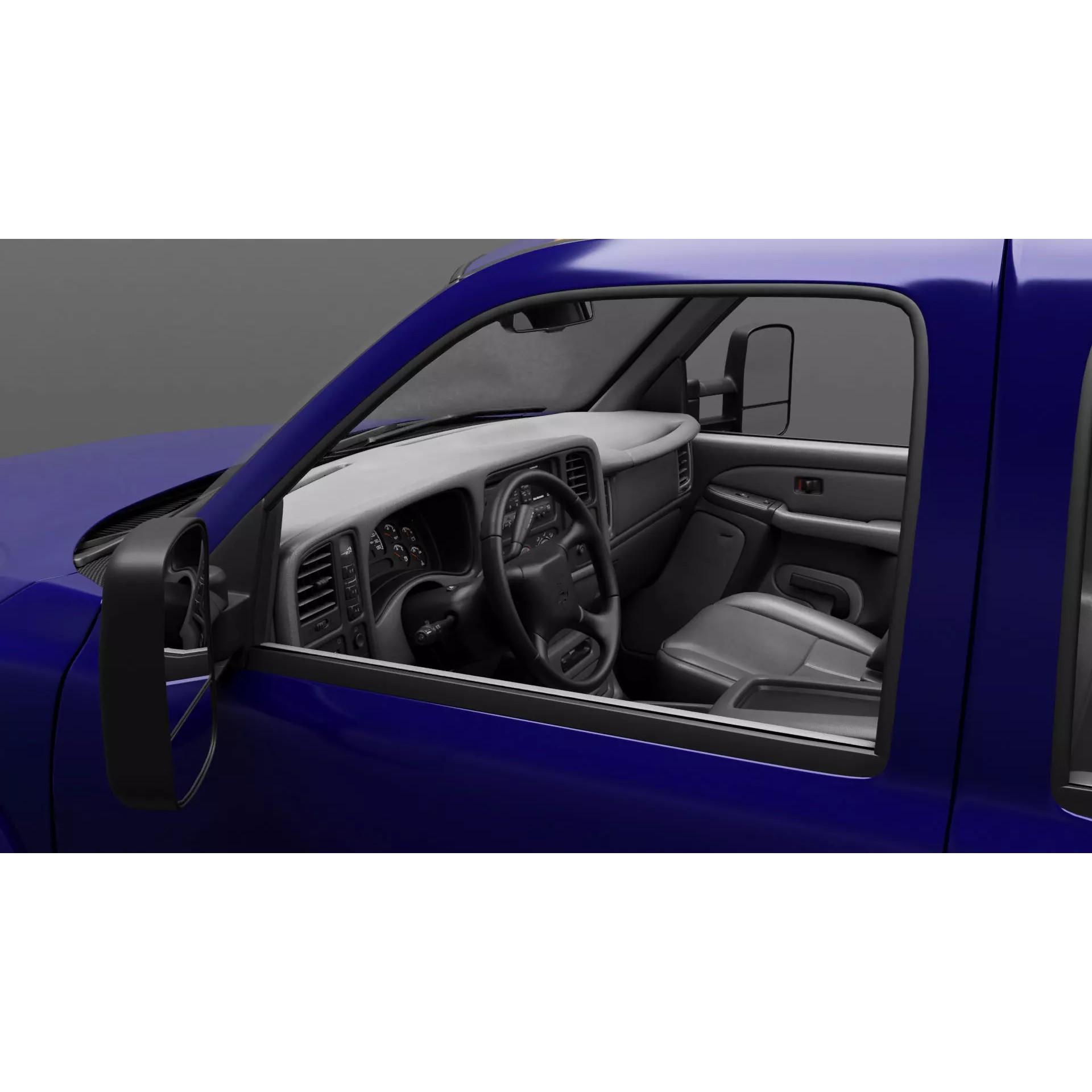 Chevy Silverado 3500 Dually Pickup Truck - Game-Ready 3D Model - View 4