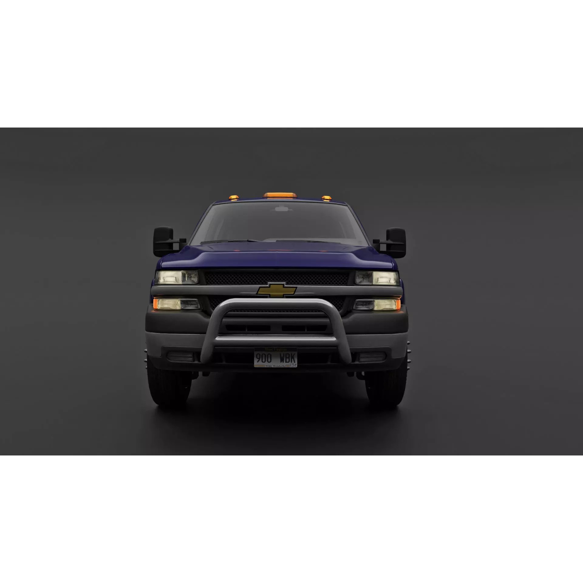 Chevy Silverado 3500 Dually Pickup Truck - Game-Ready 3D Model - View 6