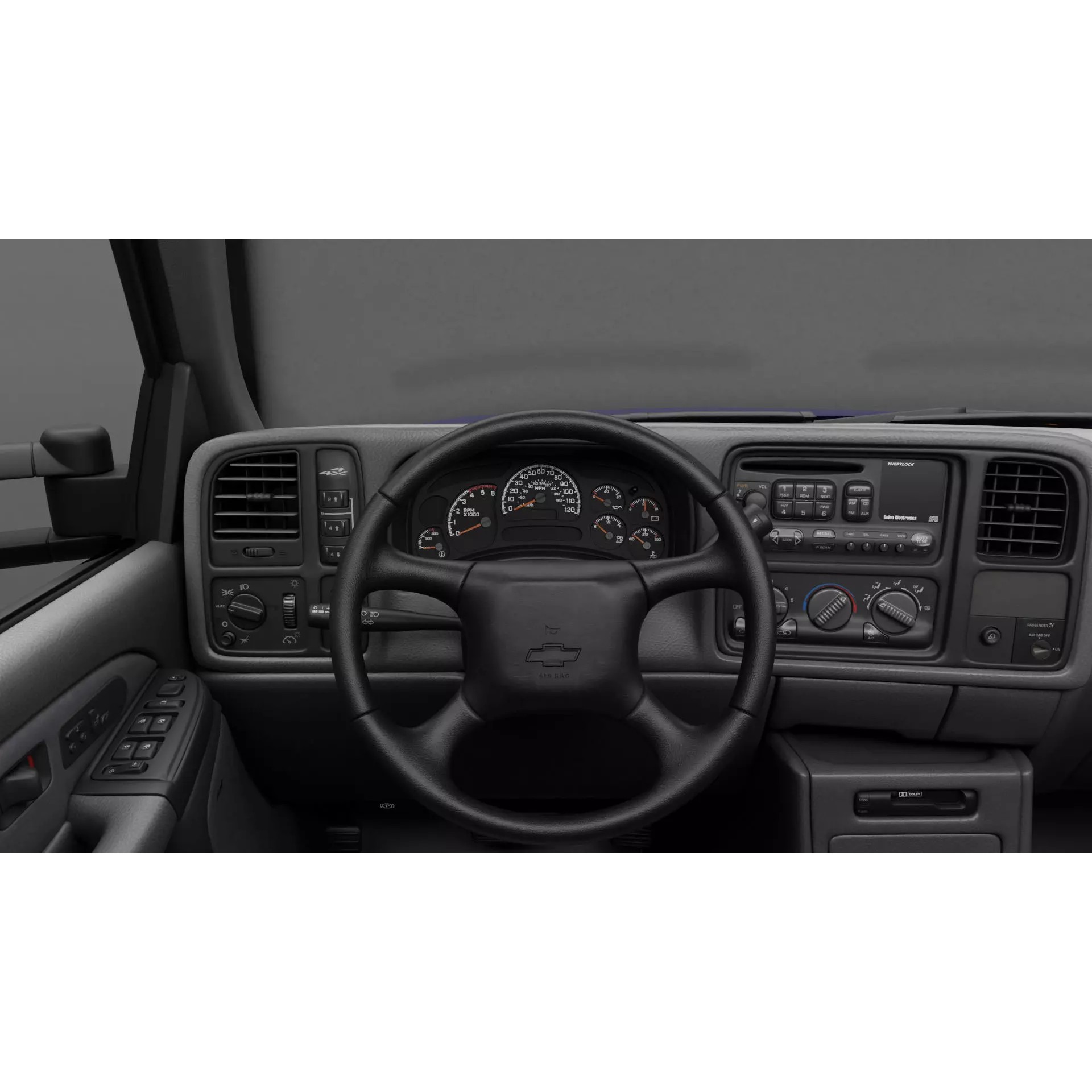 Chevy Silverado 3500 Dually Pickup Truck - Game-Ready 3D Model - View 7