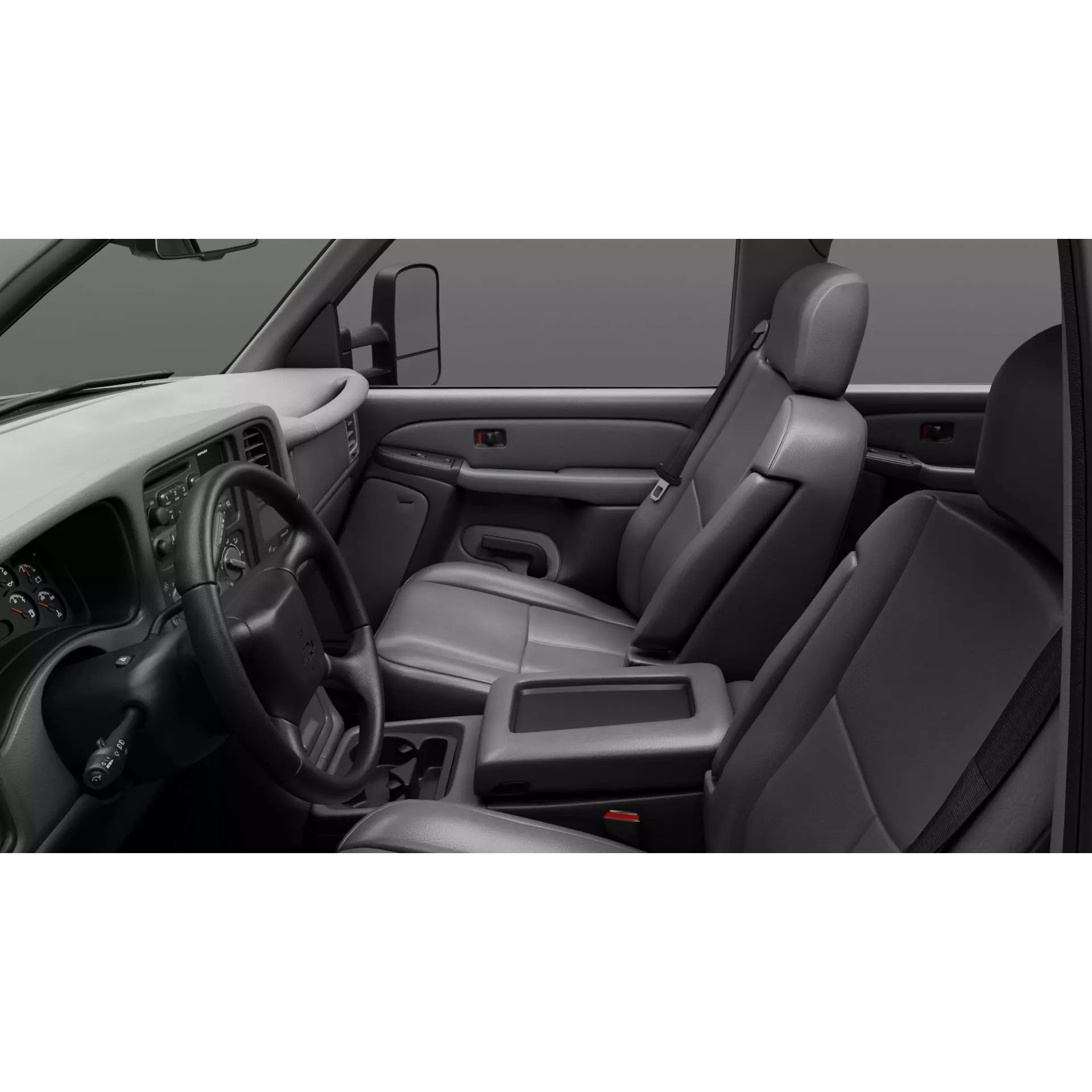 Chevy Silverado 3500 Dually Pickup Truck - Game-Ready 3D Model - View 9