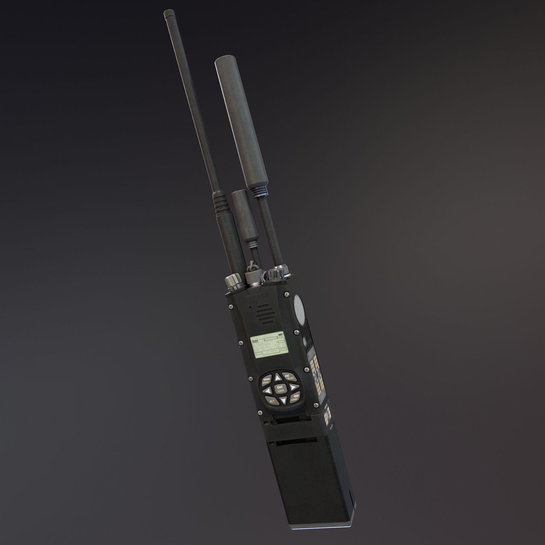 AN/PRC-148F Tactical Radio 3D Model – Low Poly Game Asset, FBX - View 3
