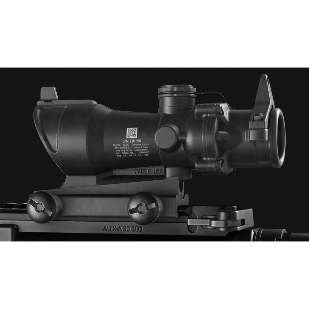 Trijicon ACOG TA01NSN 3D Model – Low Poly Game Asset, FBX & OBJ - View 6