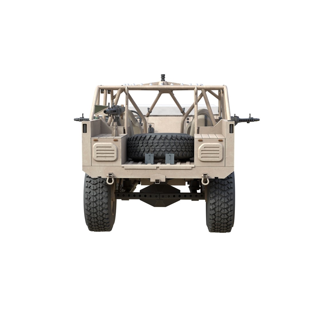 Polaris Dagor 3D Model – Low Poly Military Vehicle, FBX, Game Ready - View 11