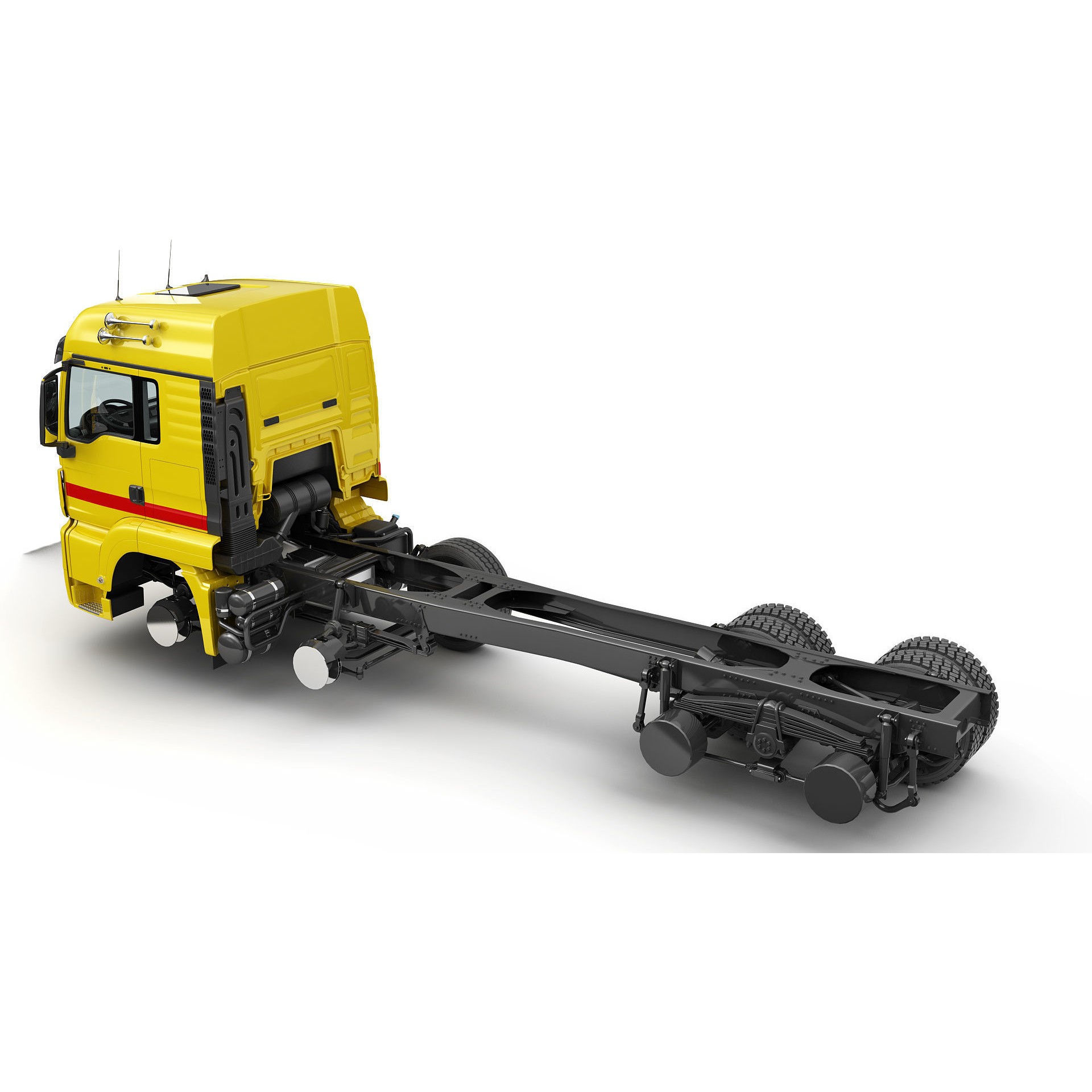 Tow Truck 8X4 - Low-Poly Game-Ready 3D Model - View 19