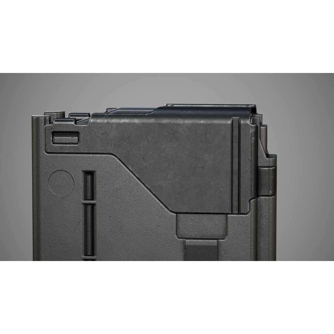L5AWM 3D Model – Low Poly Game Ready Rifle with PBR Textures - View 15
