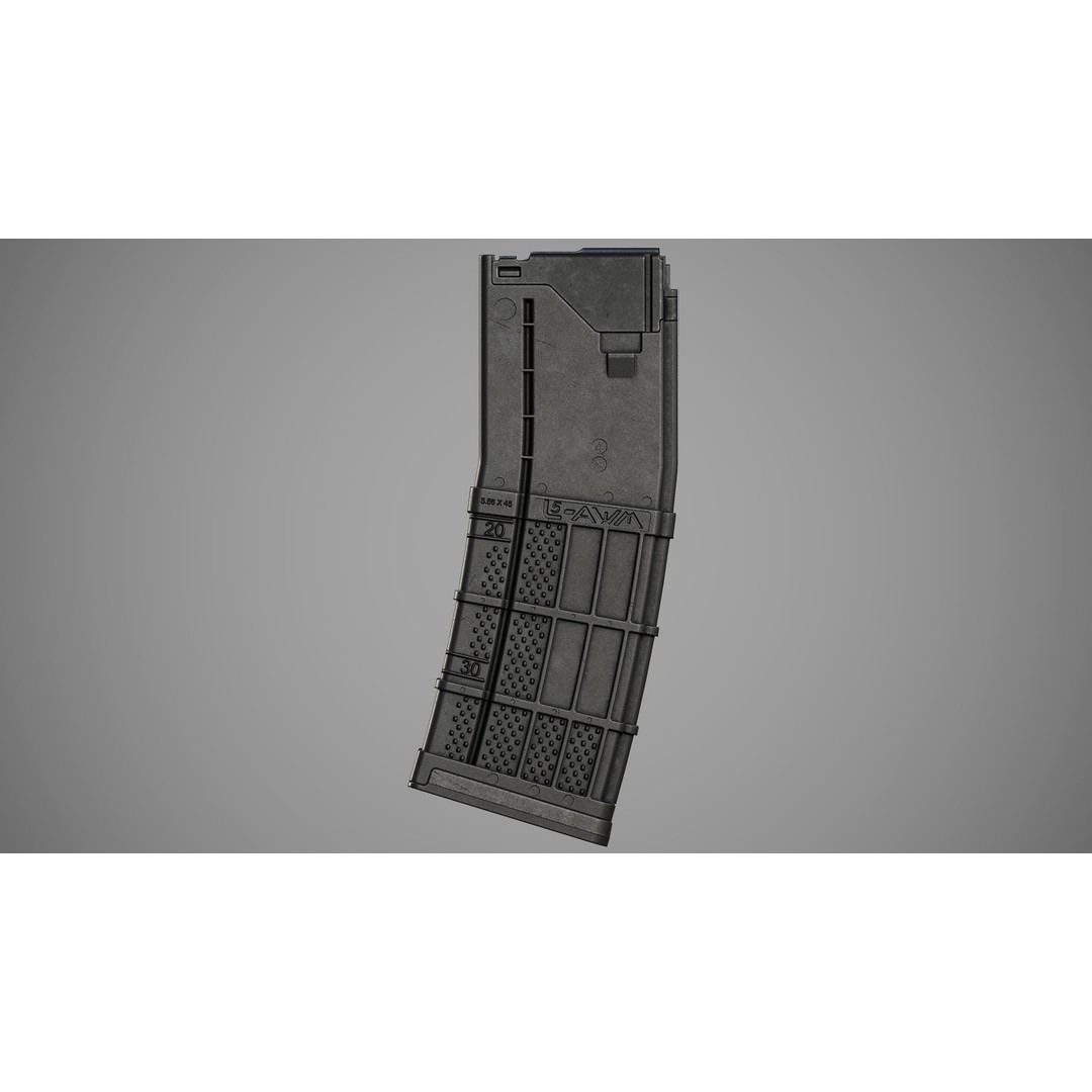 L5AWM 3D Model – Low Poly Game Ready Rifle with PBR Textures - View 3