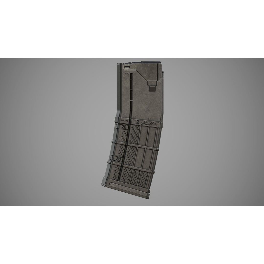 L5AWM 3D Model – Low Poly Game Ready Rifle with PBR Textures - View 30