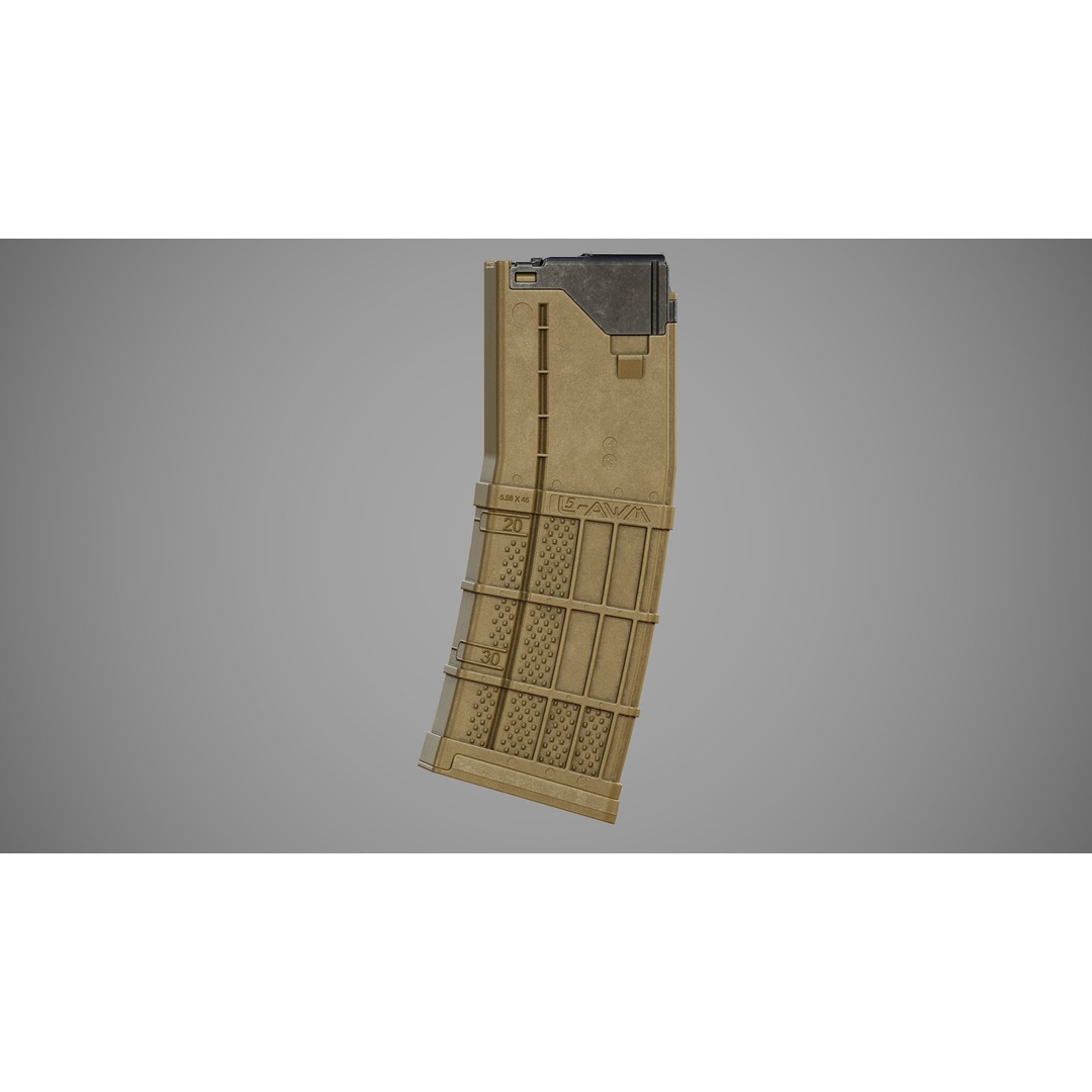 L5AWM 3D Model – Low Poly Game Ready Rifle with PBR Textures - View 31