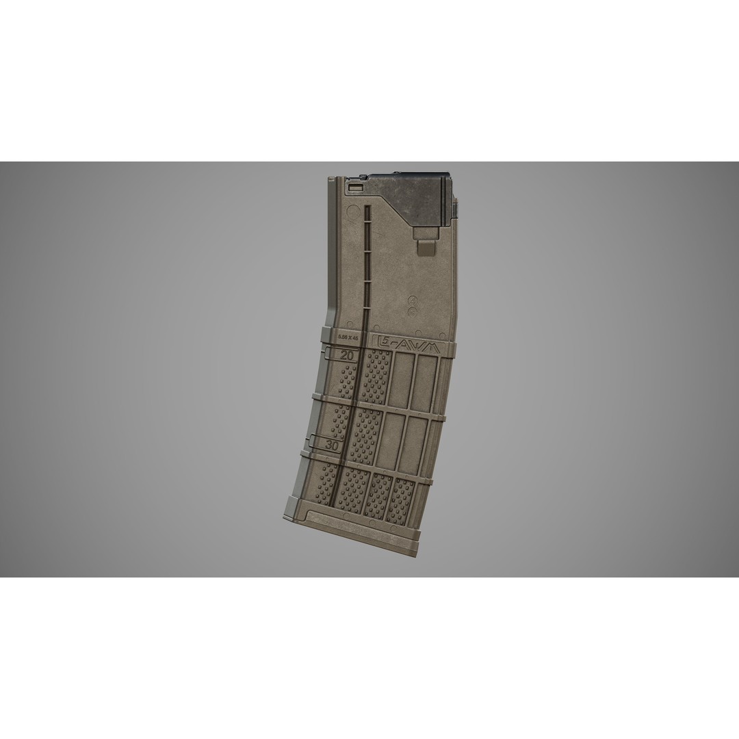 L5AWM 3D Model – Low Poly Game Ready Rifle with PBR Textures - View 32