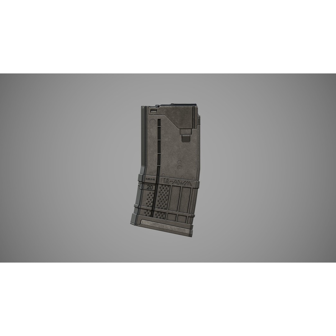 L5AWM 3D Model – Low Poly Game Ready Rifle with PBR Textures - View 33