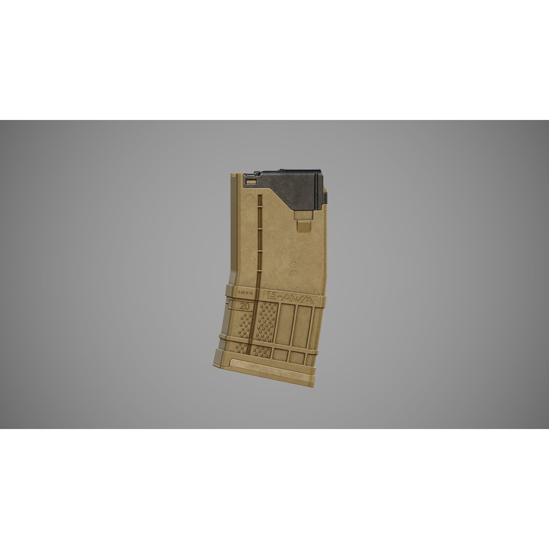 L5AWM 3D Model – Low Poly Game Ready Rifle with PBR Textures - View 34