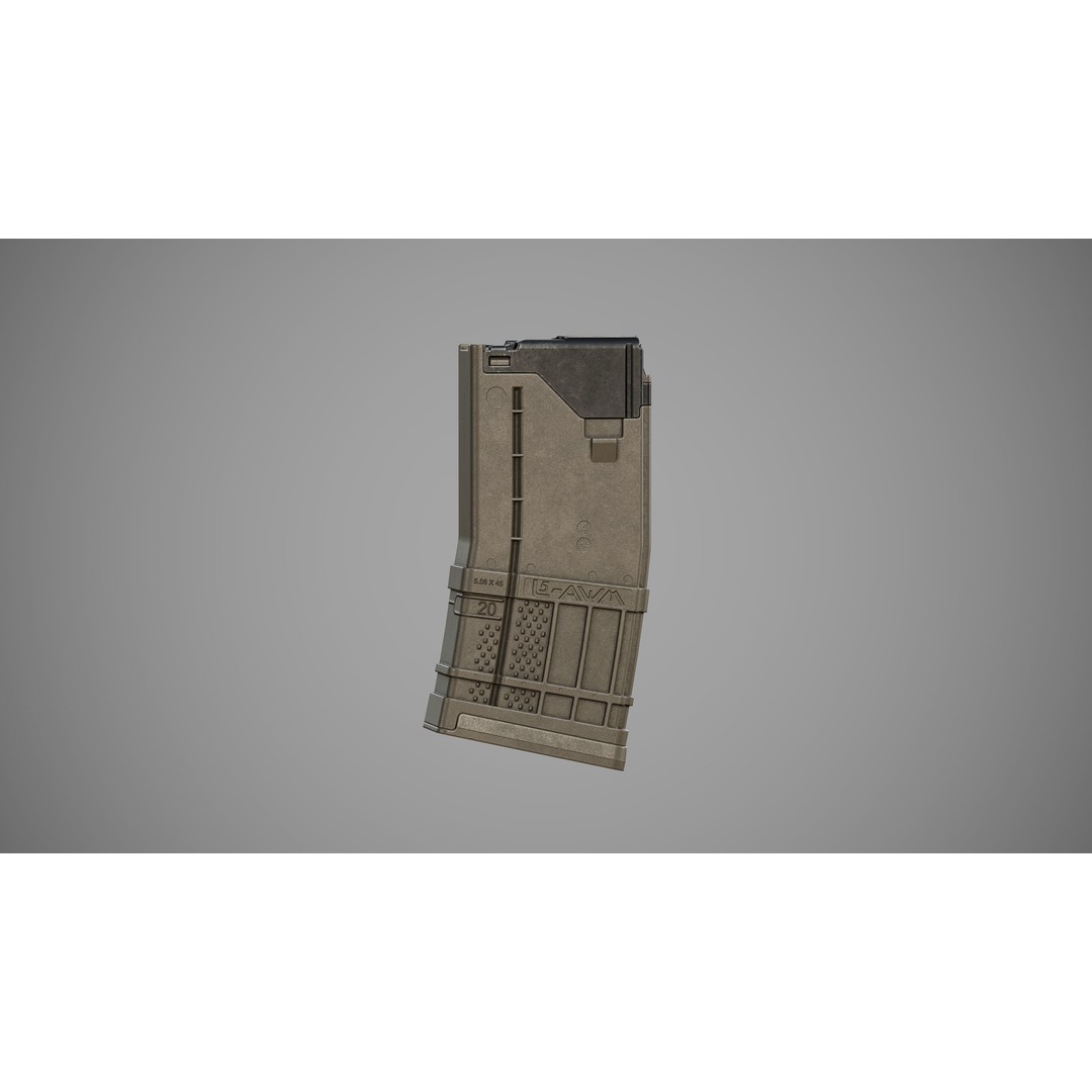 L5AWM 3D Model – Low Poly Game Ready Rifle with PBR Textures - View 35