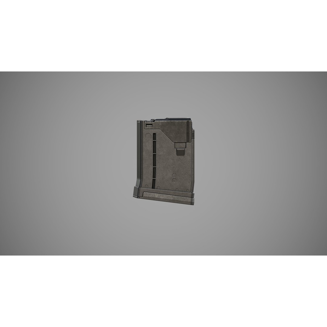 L5AWM 3D Model – Low Poly Game Ready Rifle with PBR Textures - View 36