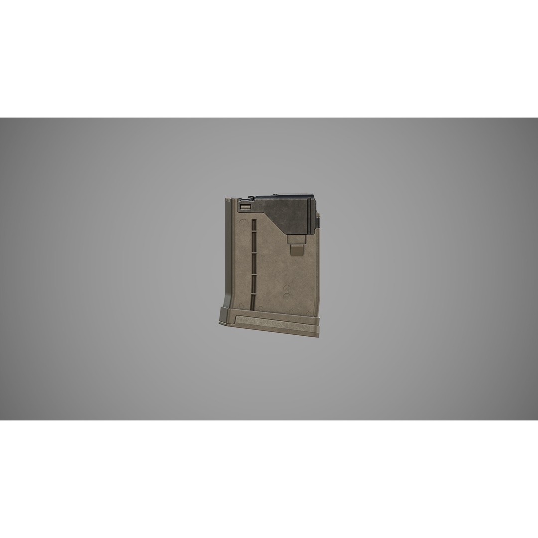L5AWM 3D Model – Low Poly Game Ready Rifle with PBR Textures - View 38