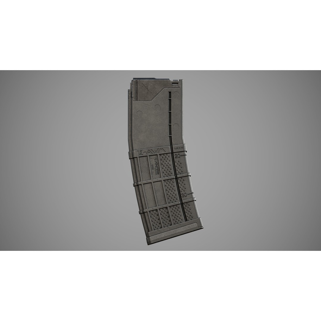 L5AWM 3D Model – Low Poly Game Ready Rifle with PBR Textures - View 4