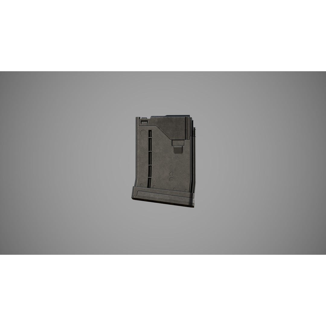 L5AWM 3D Model – Low Poly Game Ready Rifle with PBR Textures - View 7