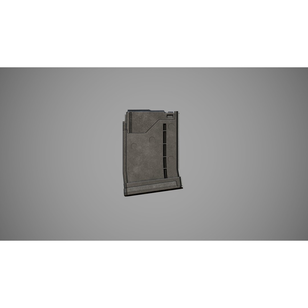 L5AWM 3D Model – Low Poly Game Ready Rifle with PBR Textures - View 8