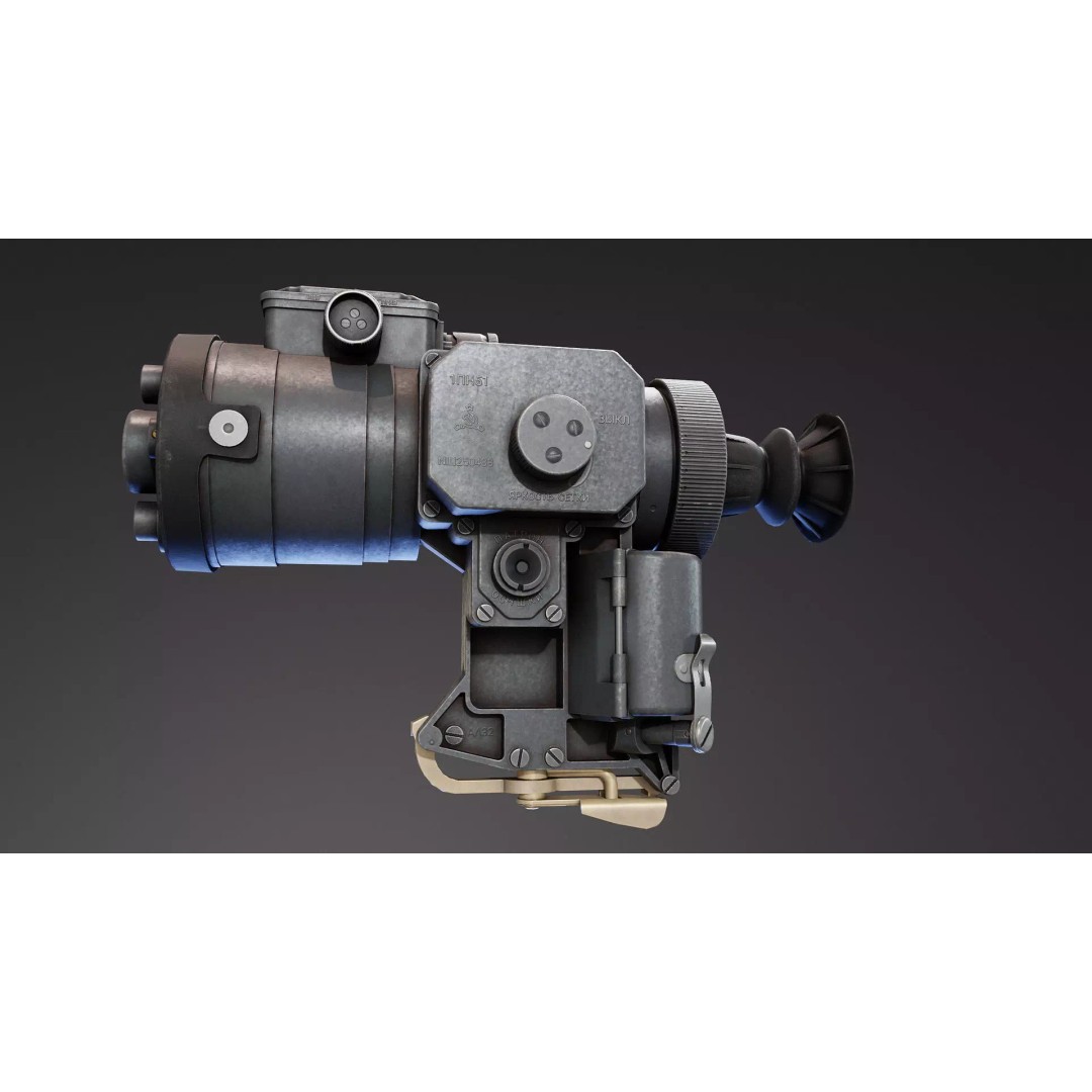 1PN51 Night Scope 3D Model – Low Poly Military Optics, FBX - View 2