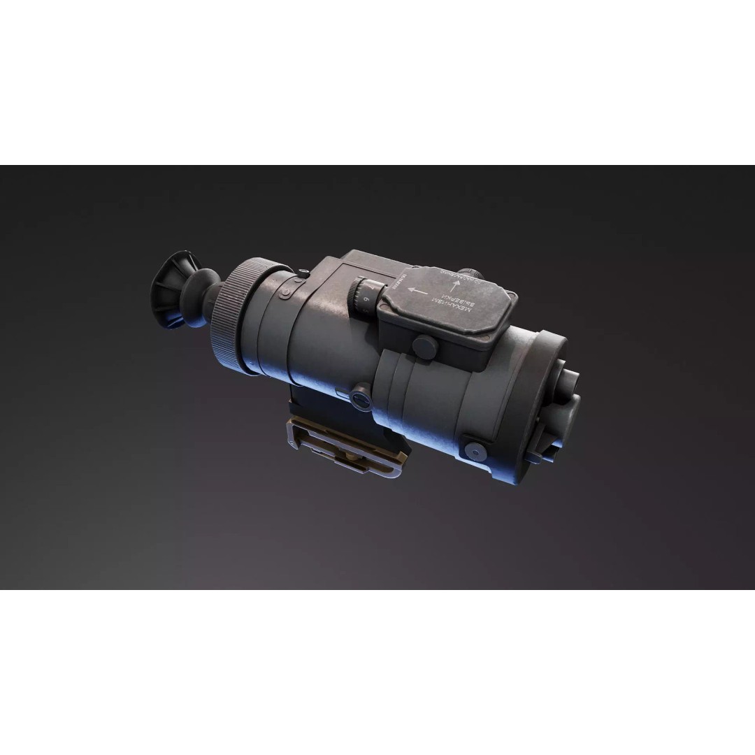 1PN51 Night Scope 3D Model – Low Poly Military Optics, FBX - View 5