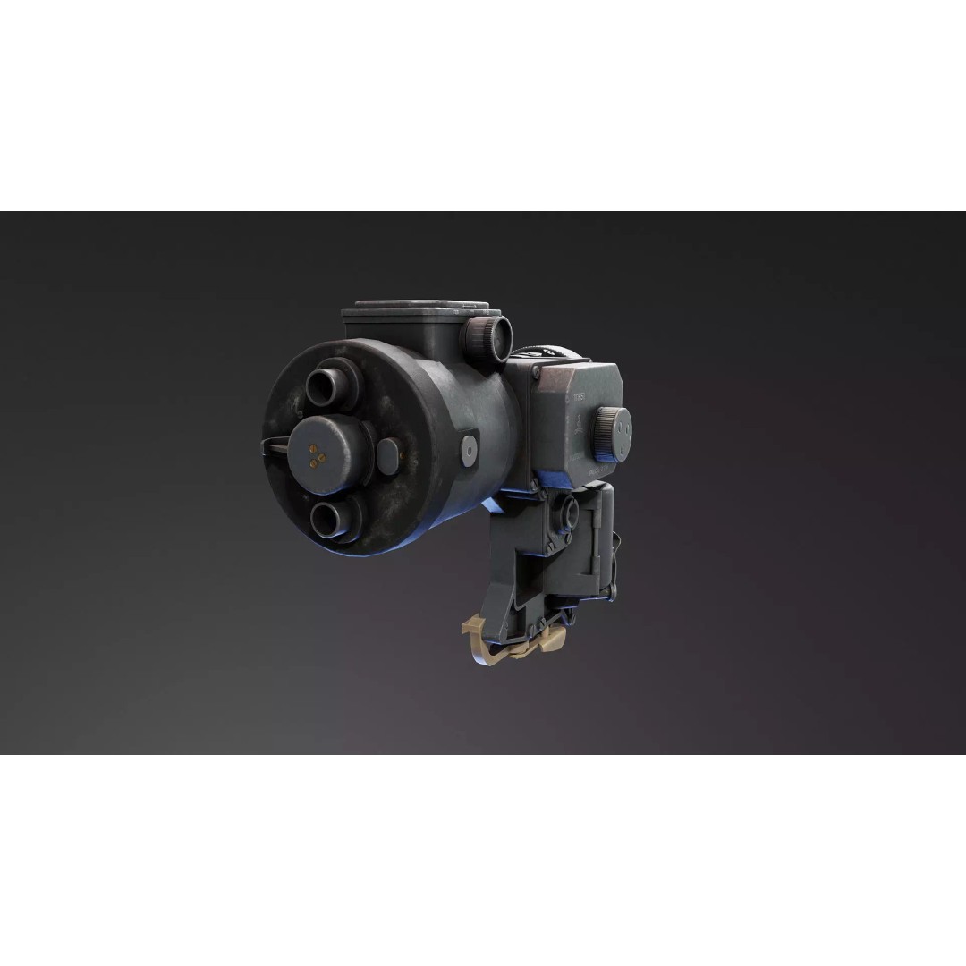 1PN51 Night Scope 3D Model – Low Poly Military Optics, FBX - View 7