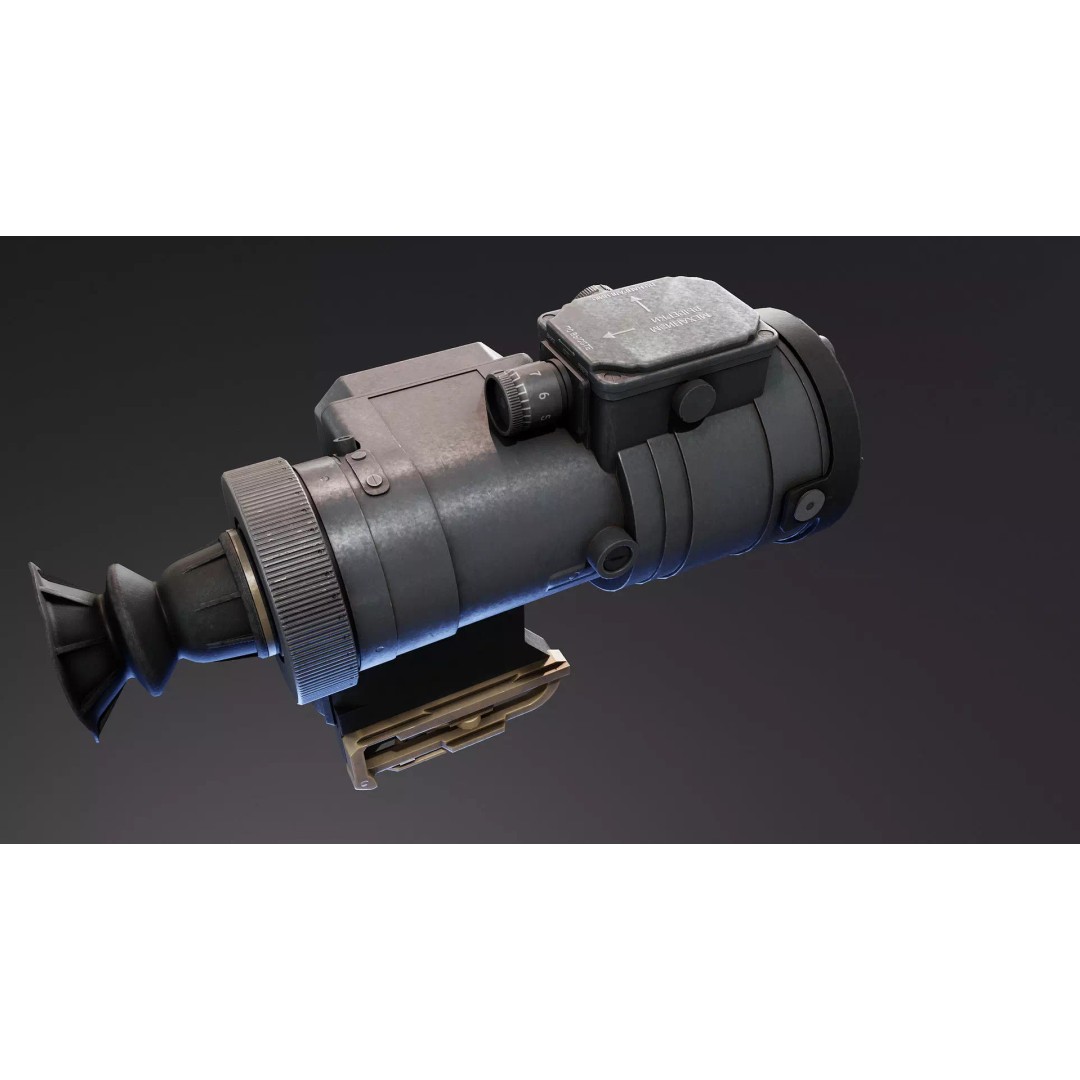 1PN51 Night Scope 3D Model – Low Poly Military Optics, FBX - View 8
