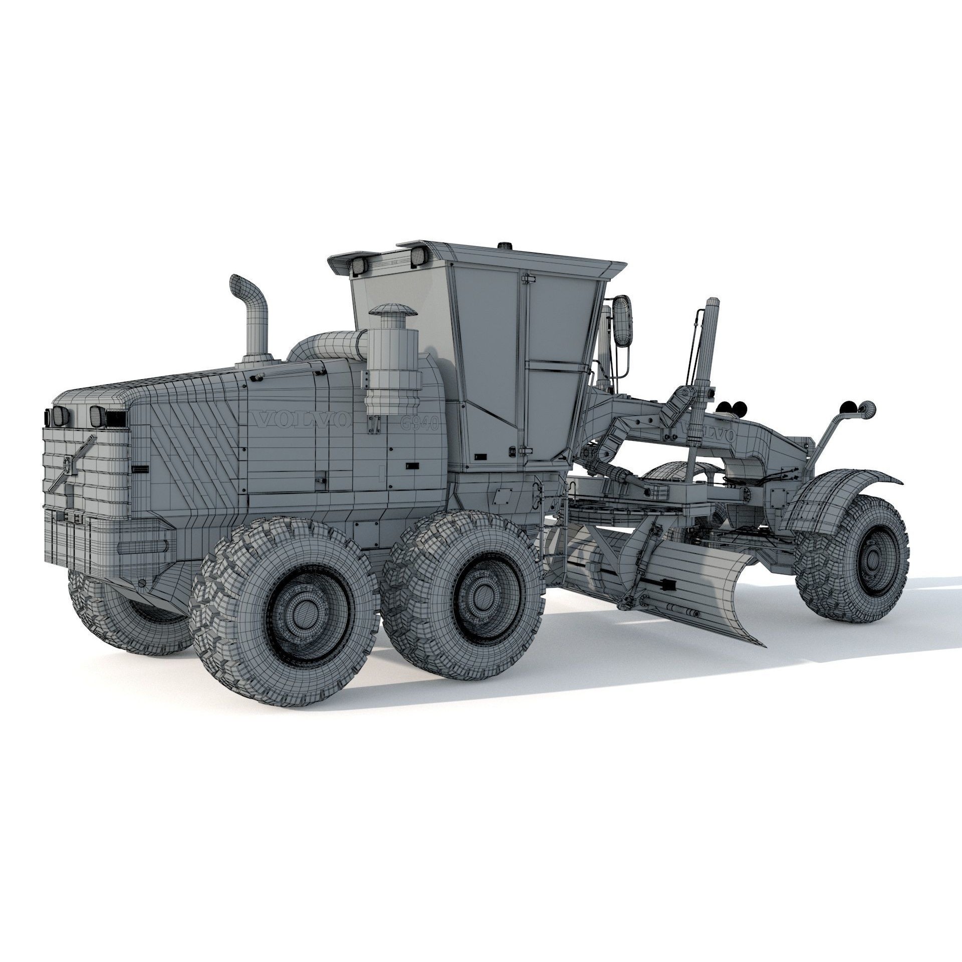 Volvo G940 Grader - Game-Ready 3D Model