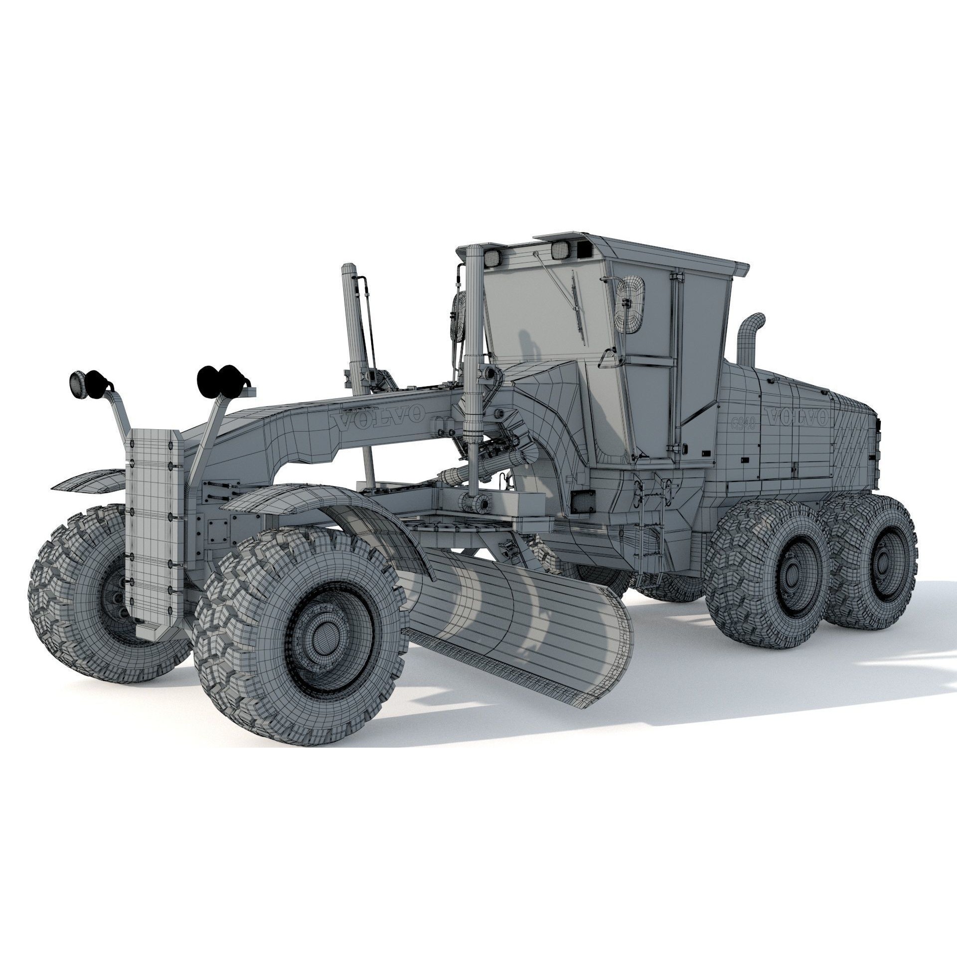 Volvo G940 Grader - Game-Ready 3D Model - View 13