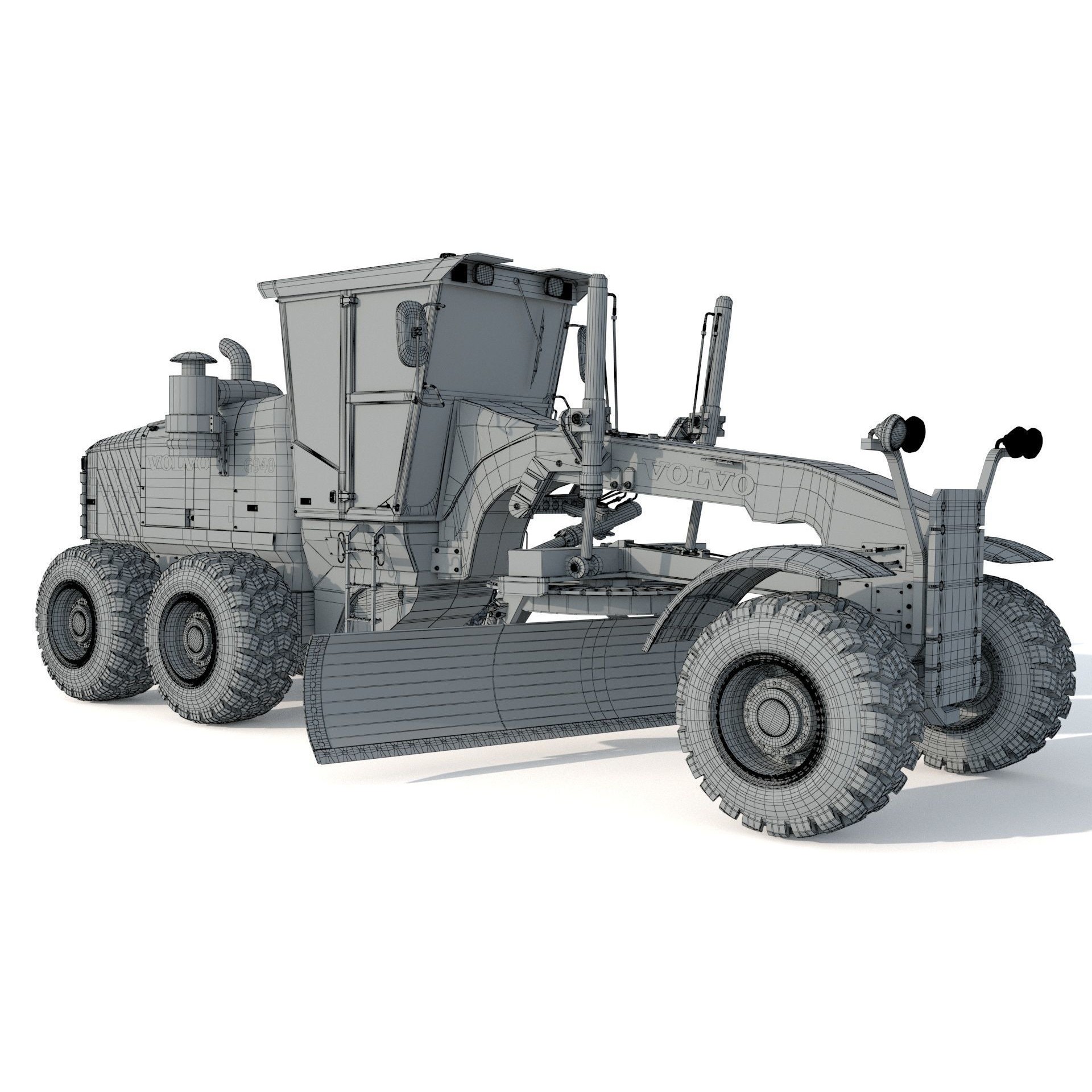 Volvo G940 Grader - Game-Ready 3D Model - View 14