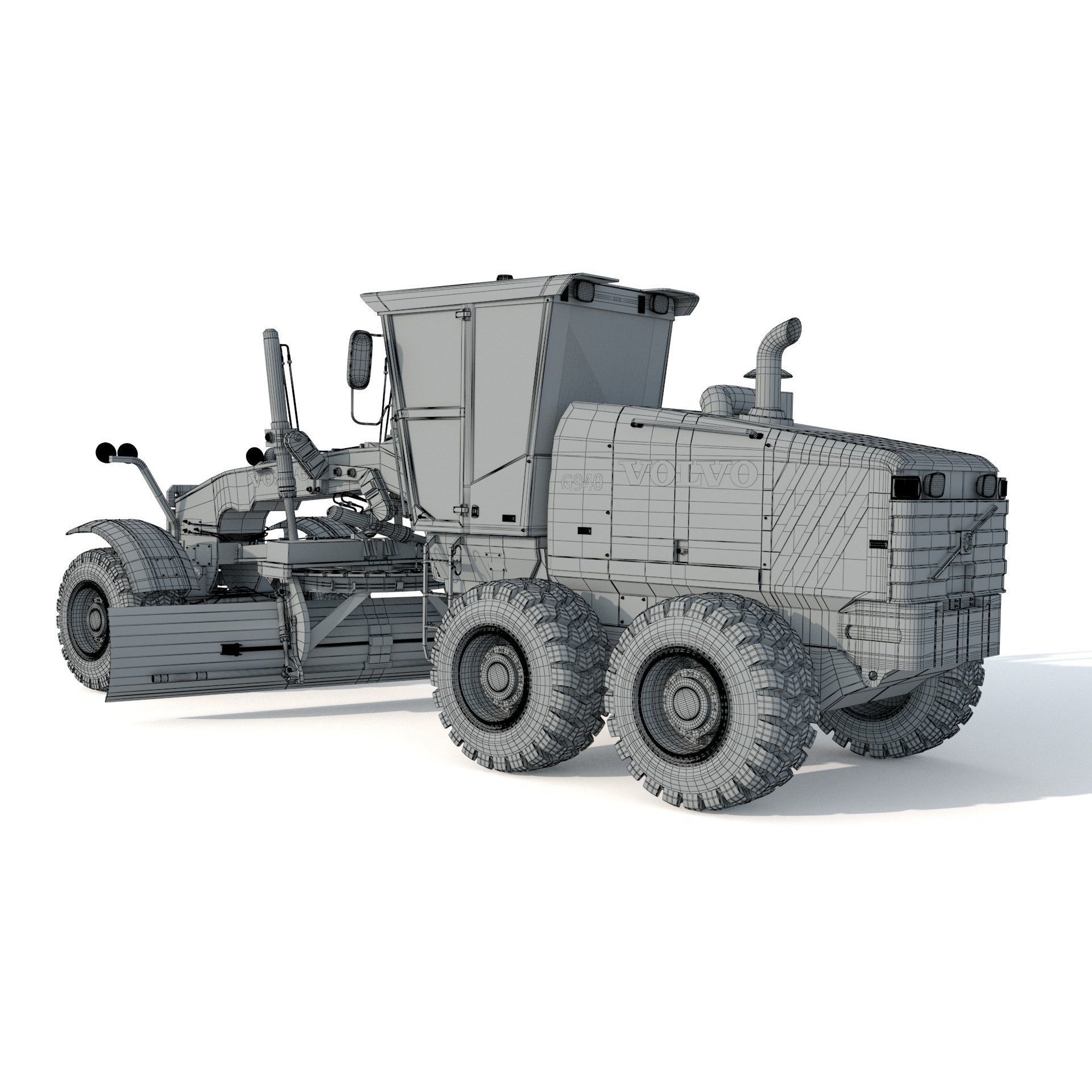 Volvo G940 Grader - Game-Ready 3D Model - View 15