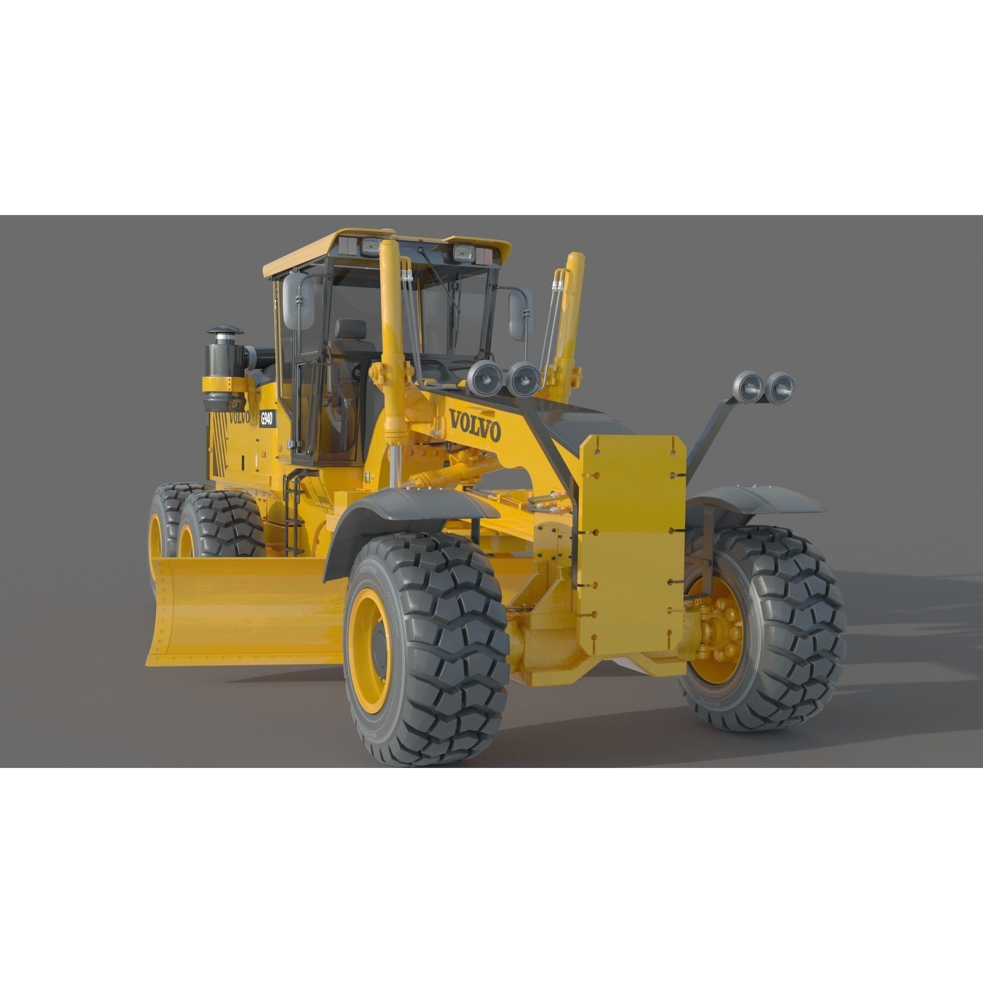 Volvo G940 Grader - Game-Ready 3D Model - View 5