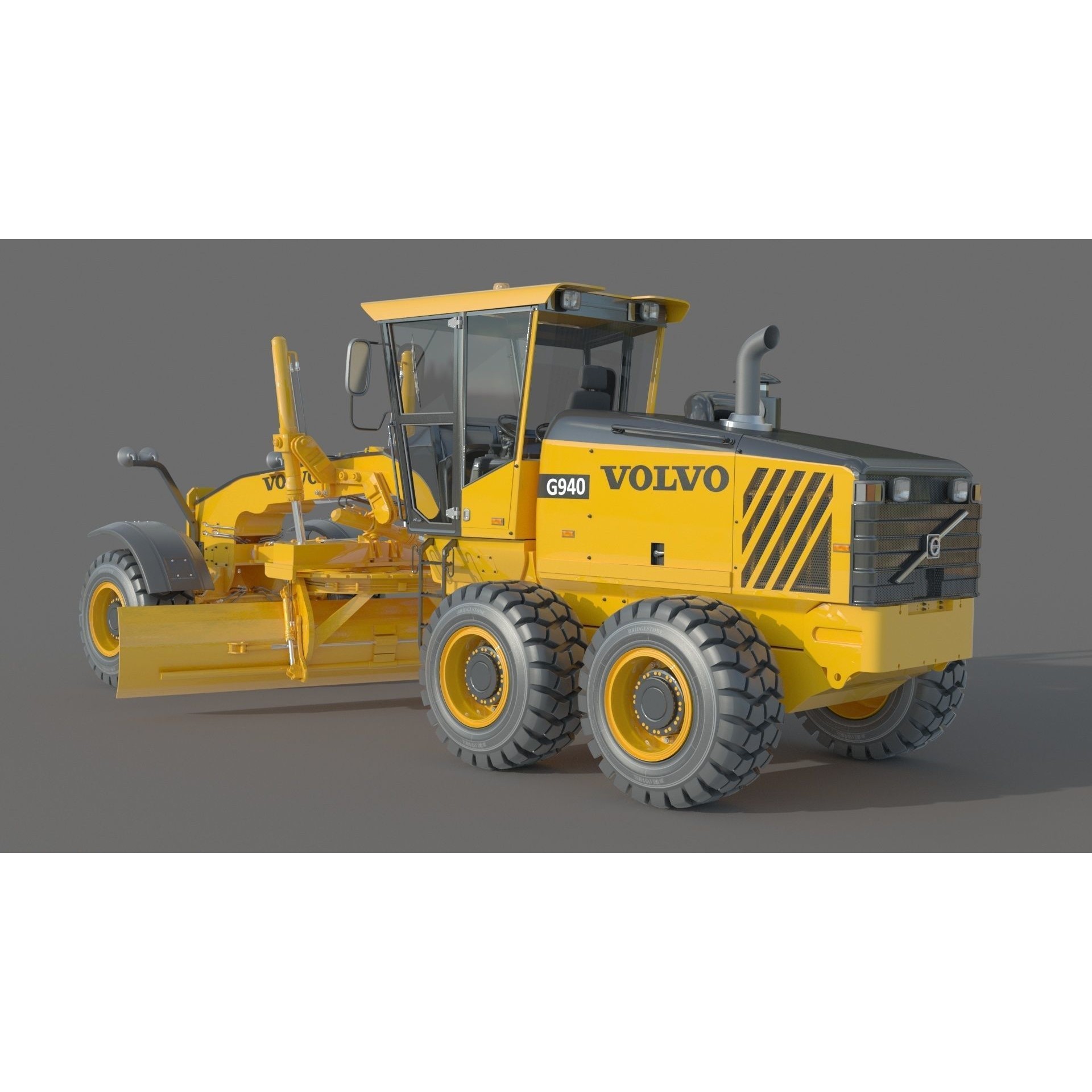 Volvo G940 Grader - Game-Ready 3D Model - View 7