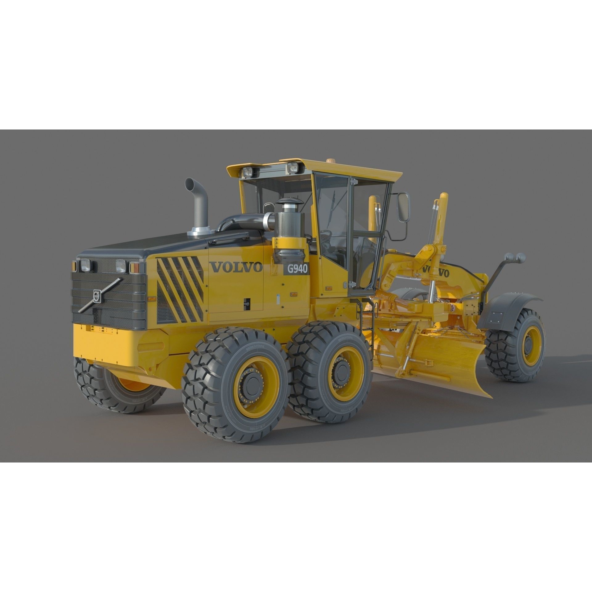 Volvo G940 Grader - Game-Ready 3D Model - View 8