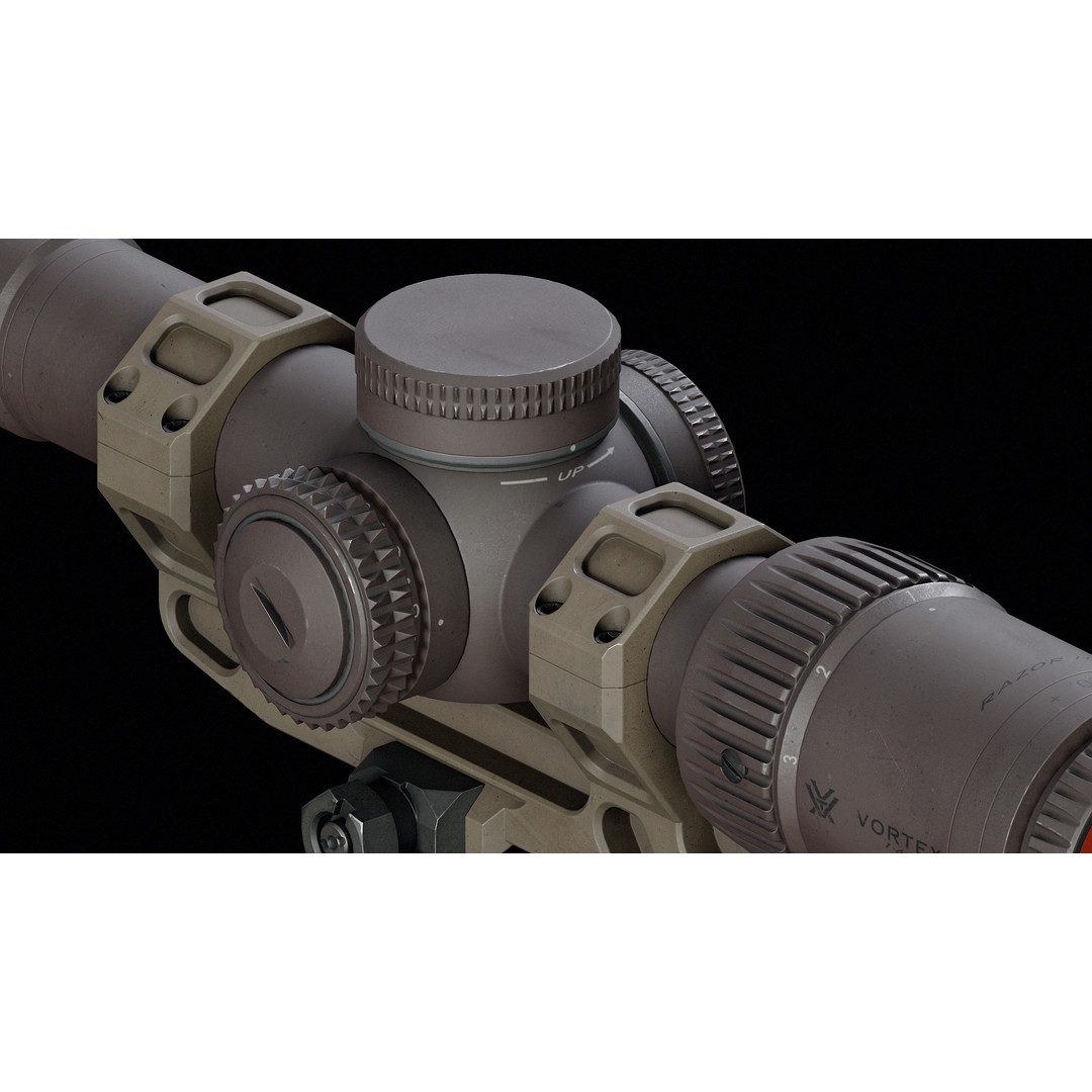 Vortex Razor Riflescope 3D Model – Low Poly Game Asset, FBX - View 10