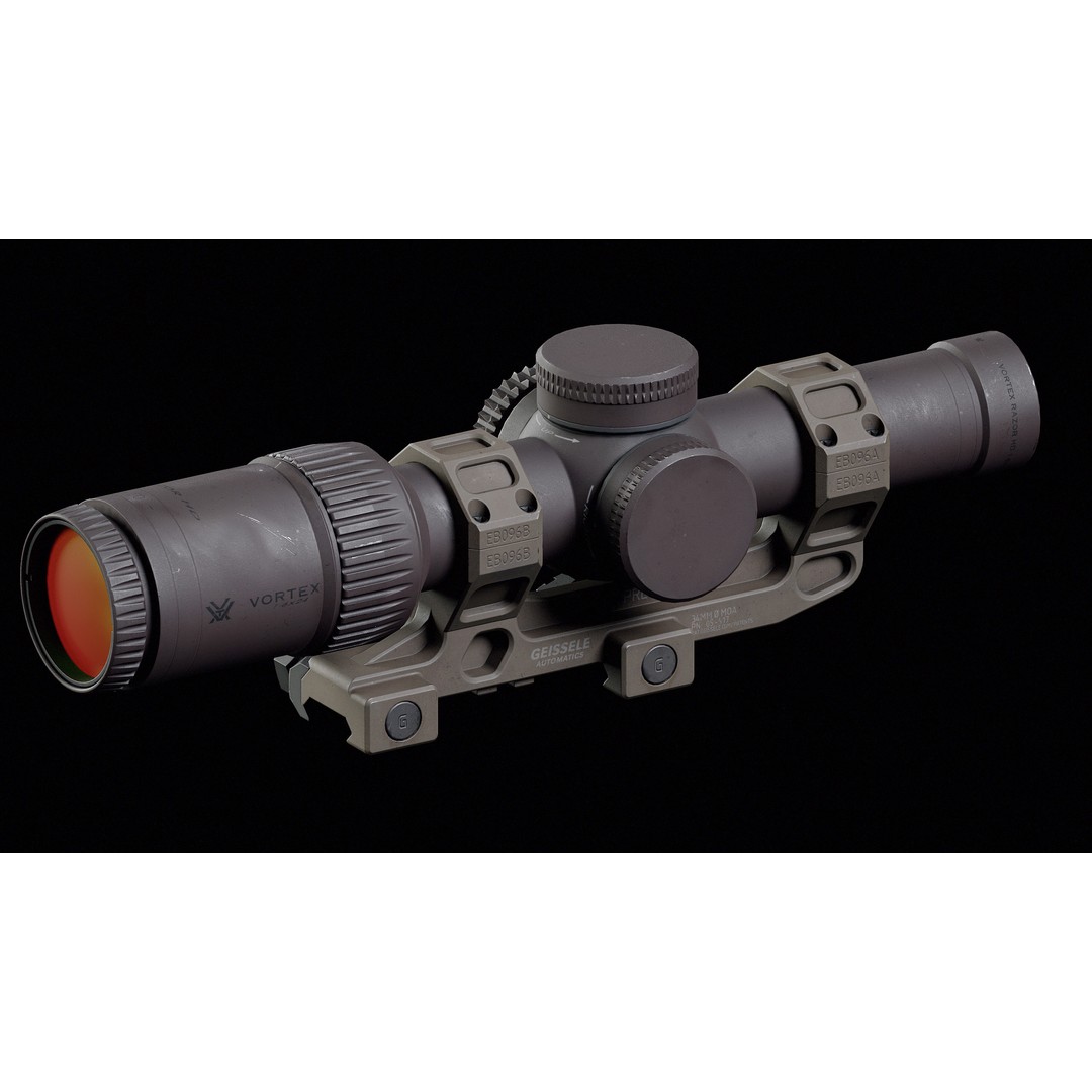 Vortex Razor Riflescope 3D Model – Low Poly Game Asset, FBX - View 4