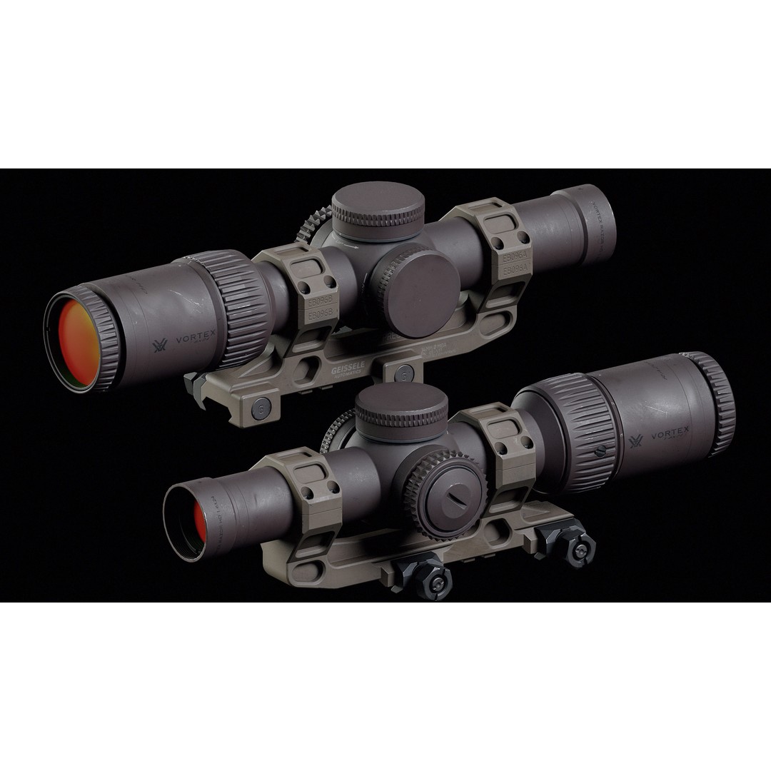 Vortex Razor Riflescope 3D Model – Low Poly Game Asset, FBX - View 6