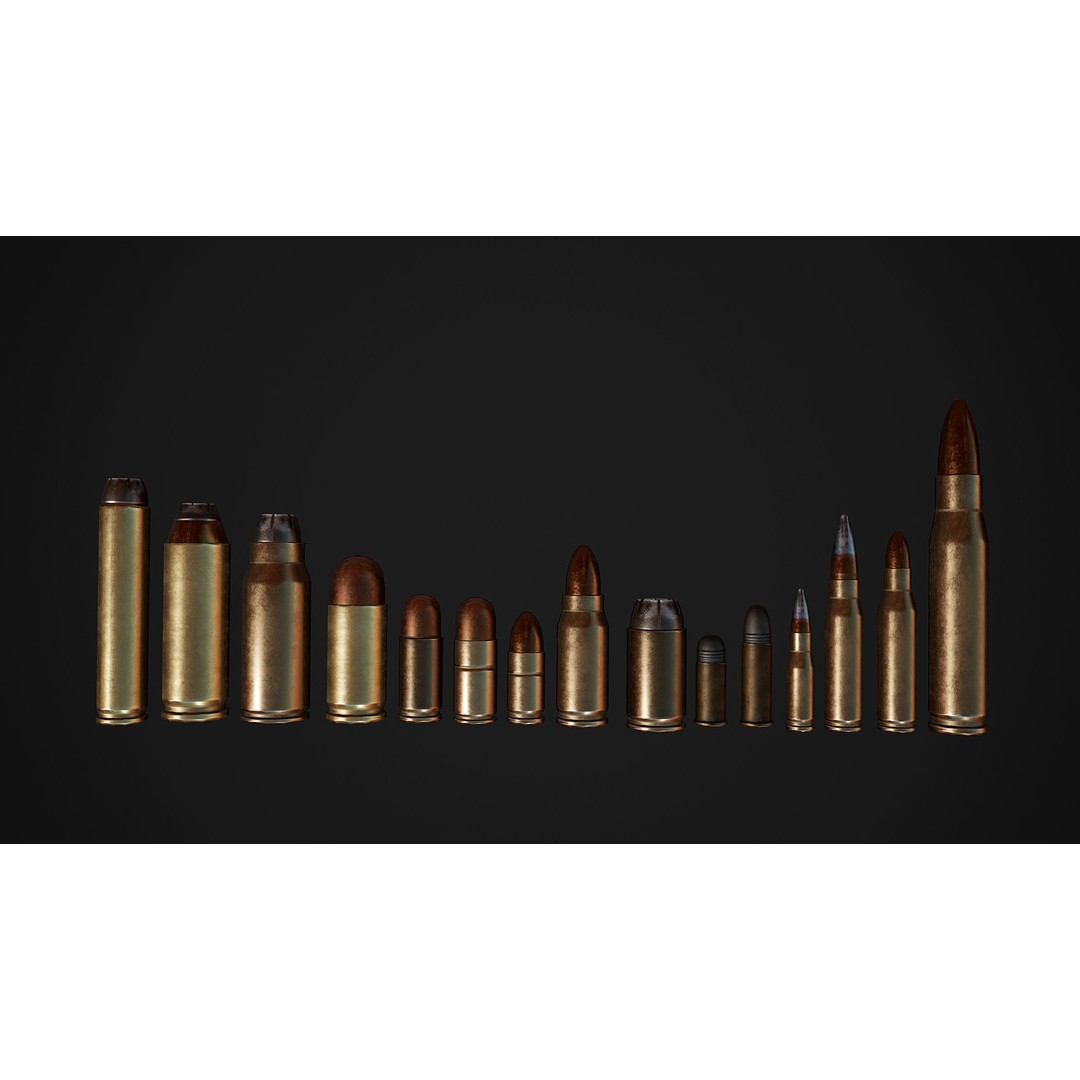 Ammo and Packages 3D Model – Low Poly Rigged Animated Asset, FBX - View 11