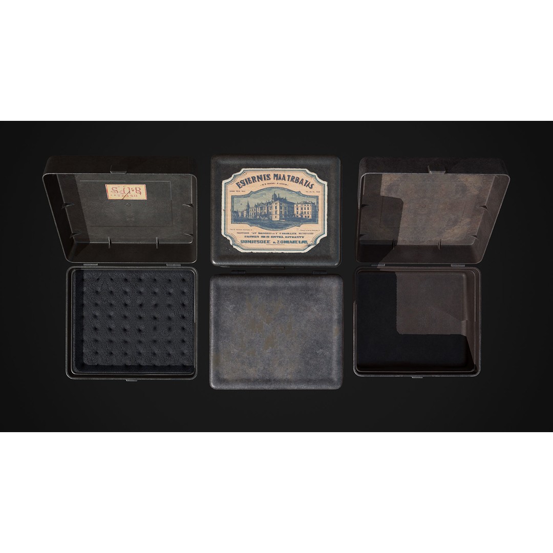 Ammo and Packages 3D Model – Low Poly Rigged Animated Asset, FBX - View 15