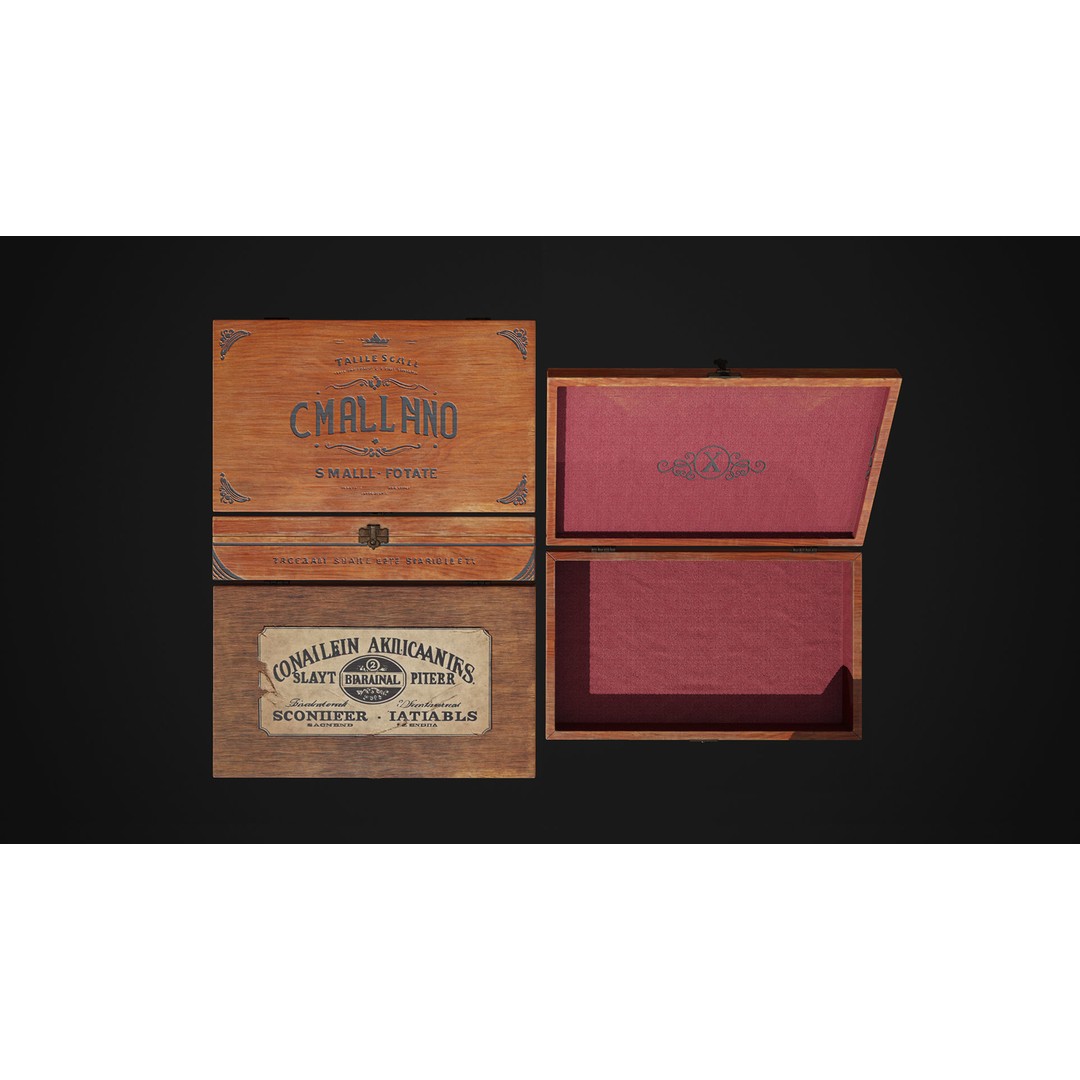 Ammo and Packages 3D Model – Low Poly Rigged Animated Asset, FBX - View 16