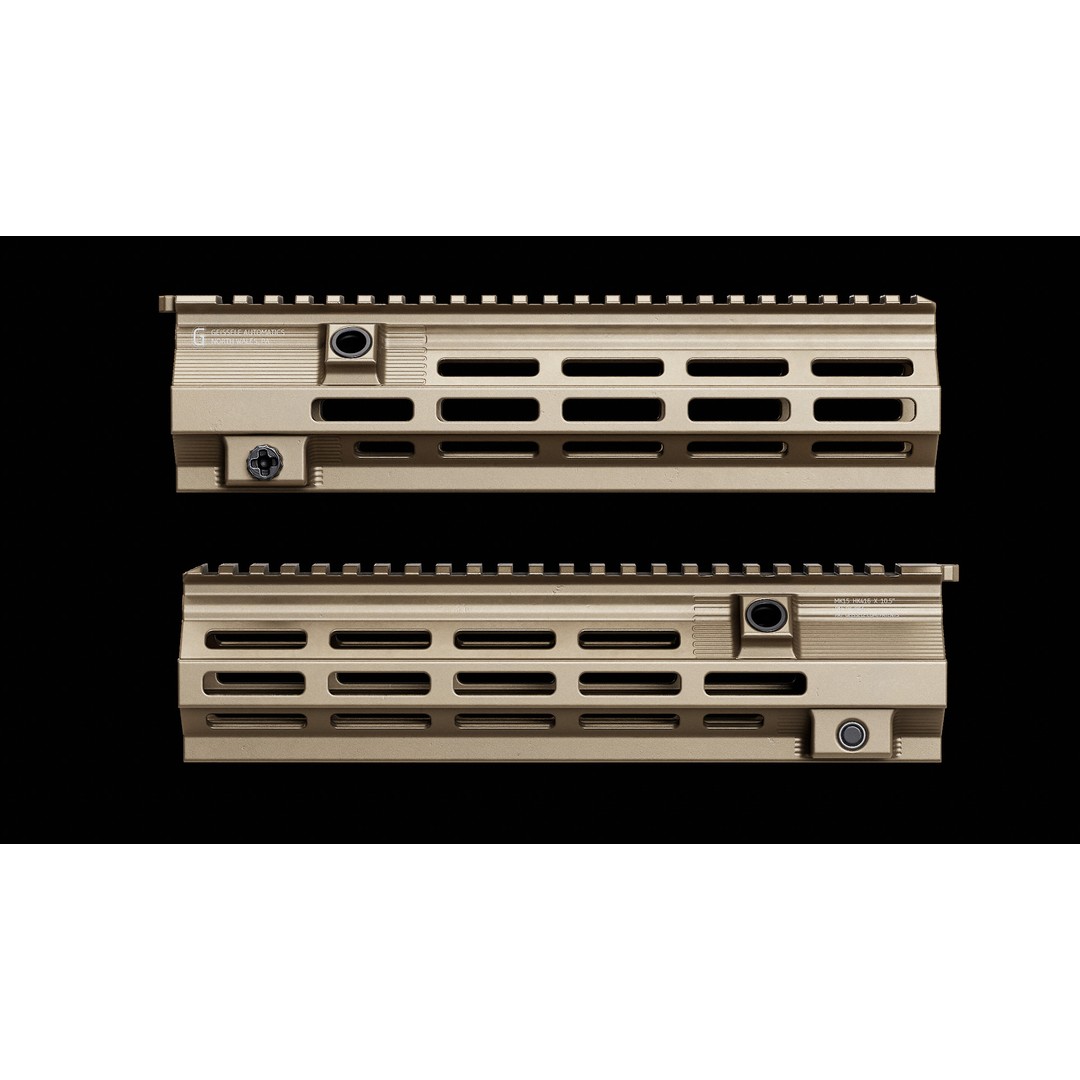 Geissele HK416 MK15 Handguards 3D Model – Low Poly PBR Game Asset, FBX - View 13