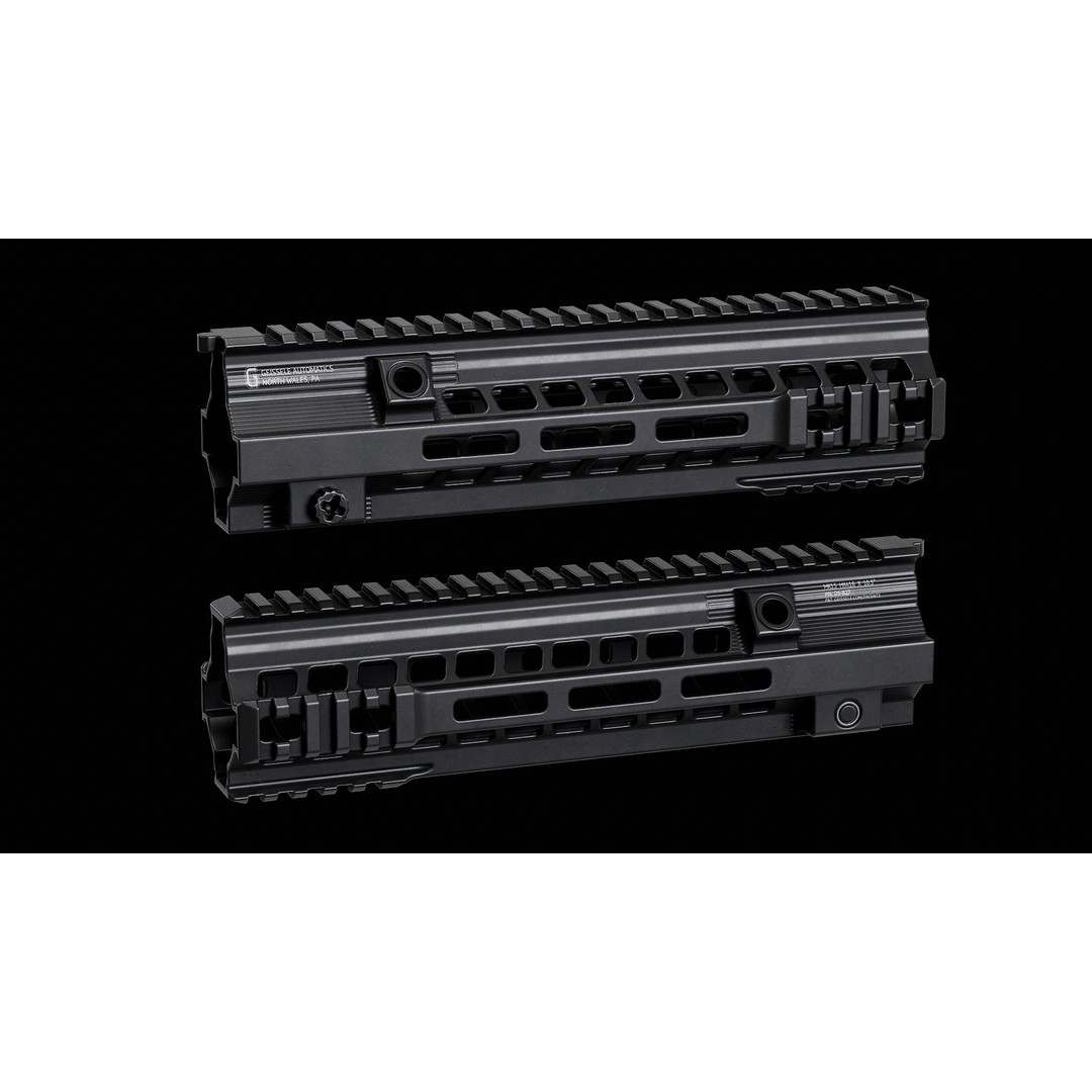 Geissele HK416 MK15 Handguards 3D Model – Low Poly PBR Game Asset, FBX - View 3
