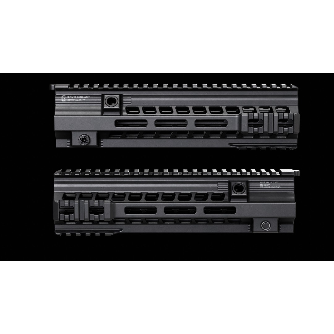Geissele HK416 MK15 Handguards 3D Model – Low Poly PBR Game Asset, FBX - View 4