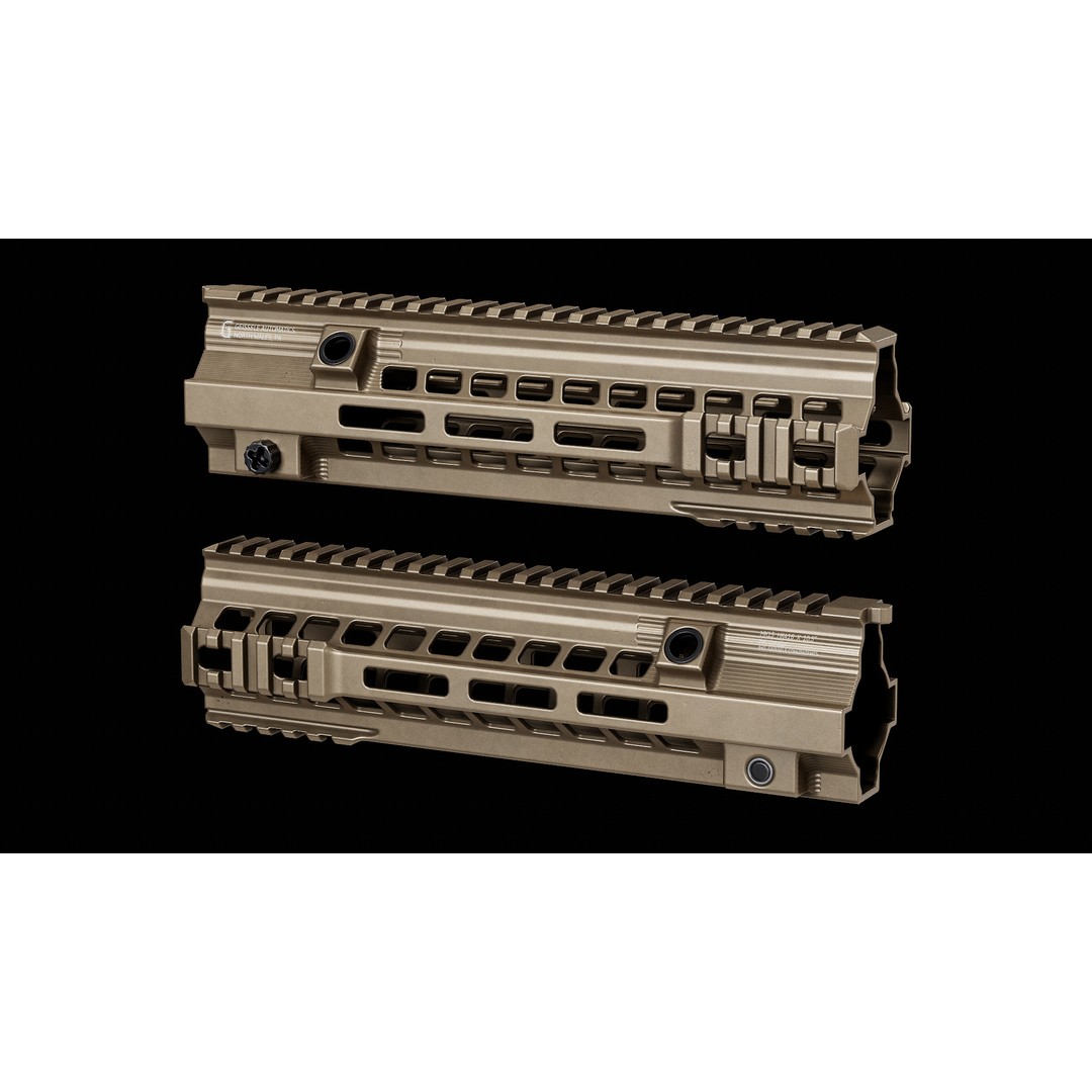 Geissele HK416 MK15 Handguards 3D Model – Low Poly PBR Game Asset, FBX - View 7