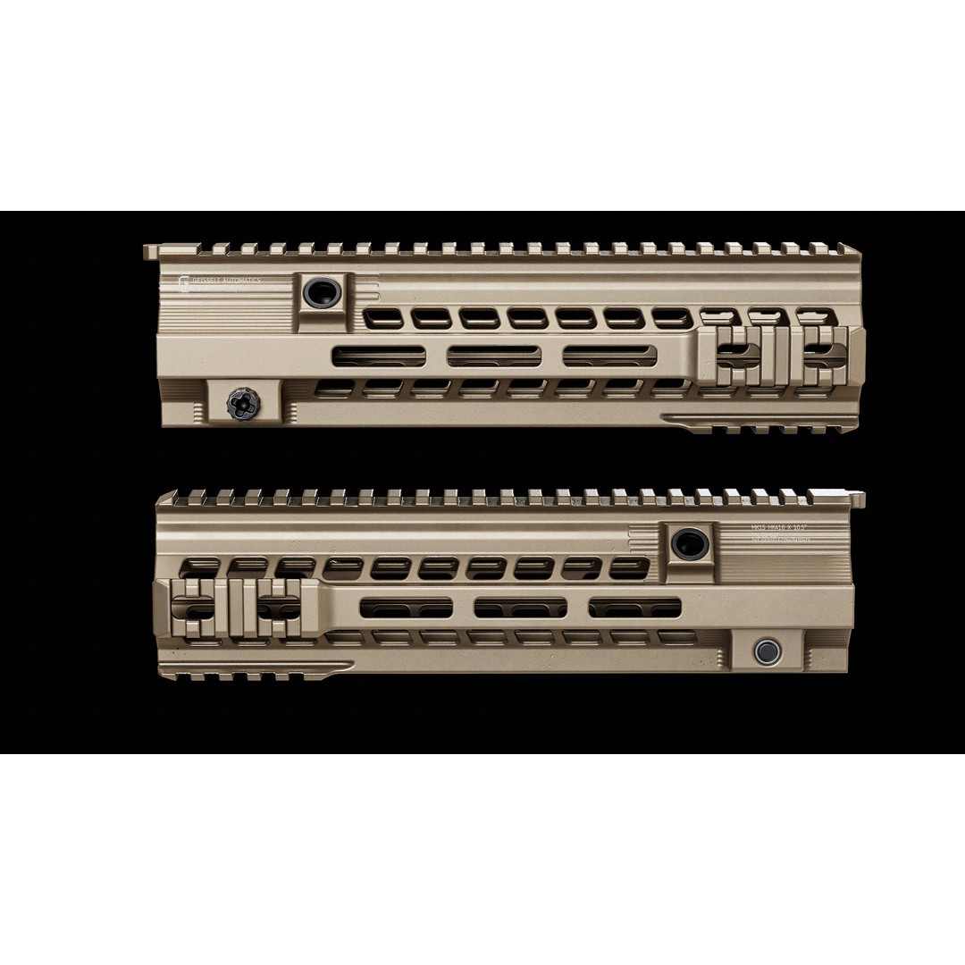 Geissele HK416 MK15 Handguards 3D Model – Low Poly PBR Game Asset, FBX - View 8