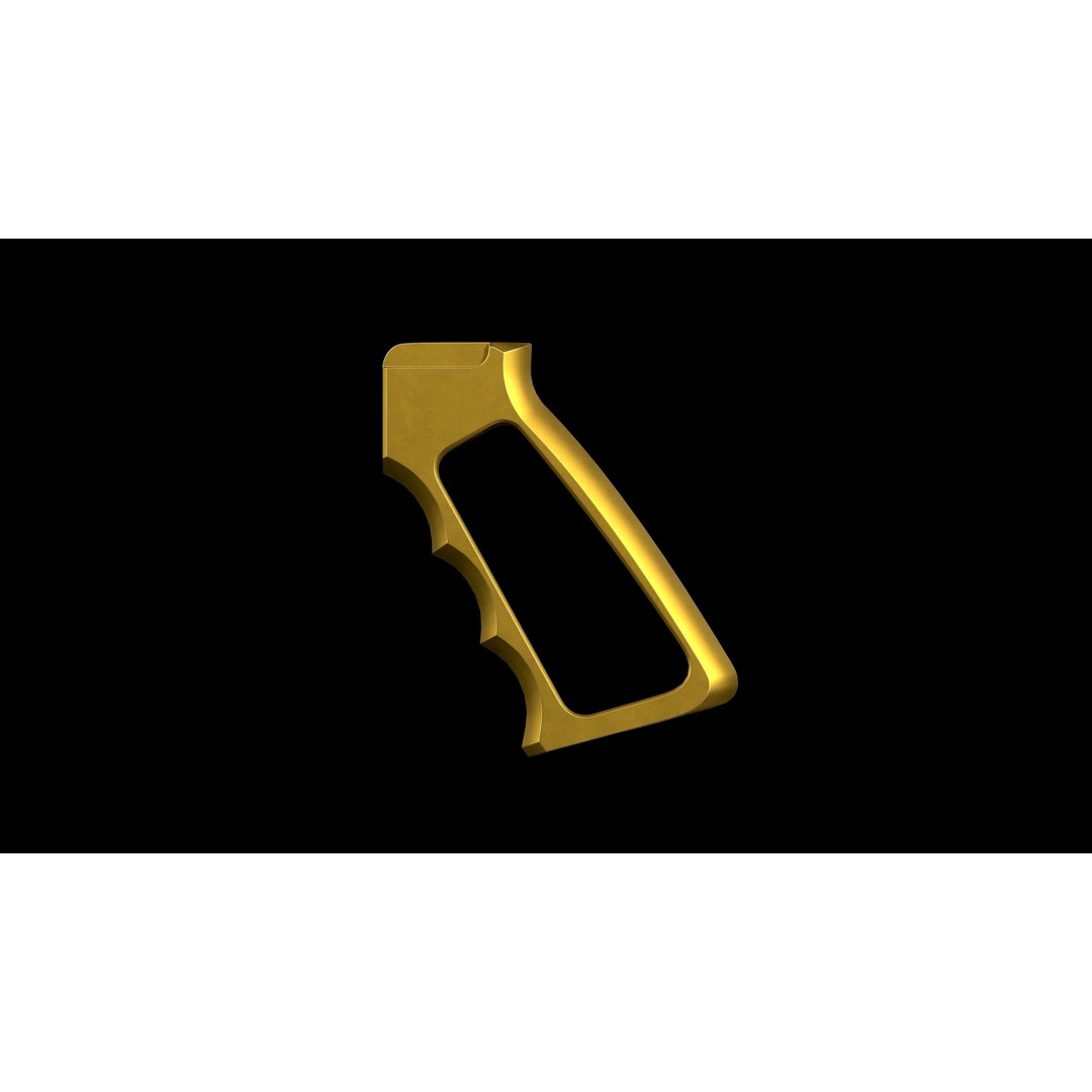 Guntec Ultralight Series Pistol Grip 3D Model – Low Poly Game Asset, FBX - View 17