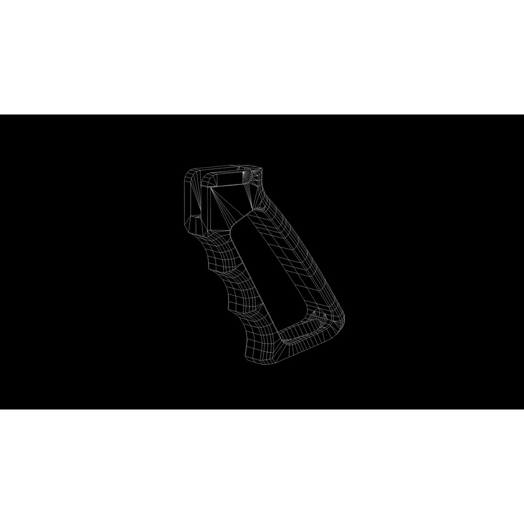 Guntec Ultralight Series Pistol Grip 3D Model – Low Poly Game Asset, FBX - View 22