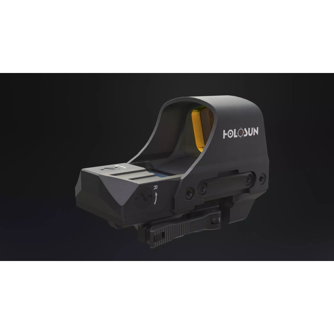 Holosun HS510C Holographic Sight 3D Model – Low Poly Game Asset, FBX - View 11