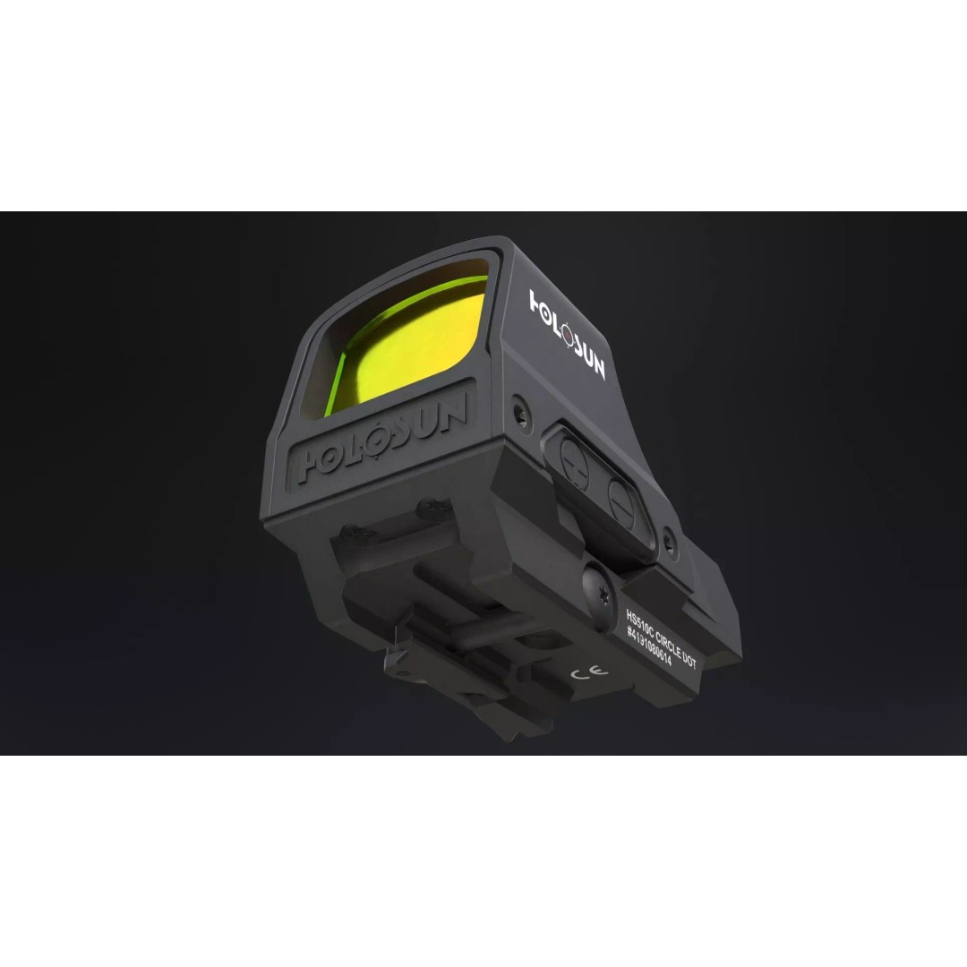 Holosun HS510C Holographic Sight 3D Model – Low Poly Game Asset, FBX - View 14