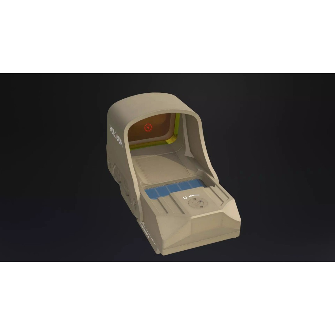 Holosun HS510C Holographic Sight 3D Model – Low Poly Game Asset, FBX - View 18