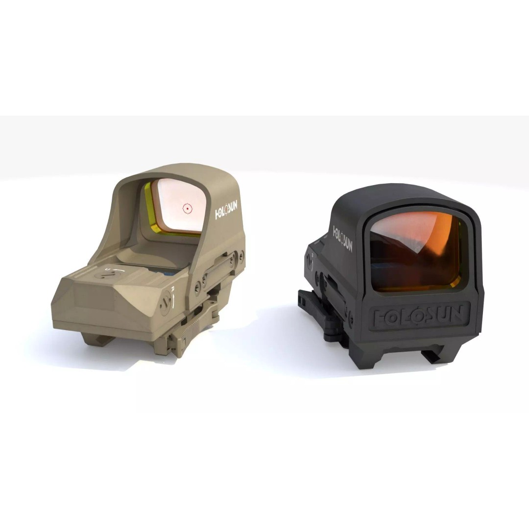 Holosun HS510C Holographic Sight 3D Model – Low Poly Game Asset, FBX - View 19