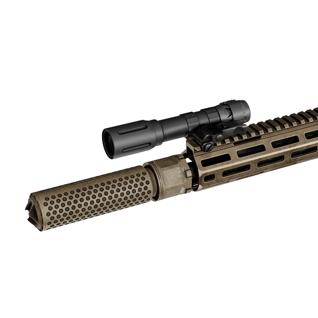 FUEL MODLITE Rifle Light Pack 3D Model – Low Poly Game-Ready, FBX, OBJ - View 4